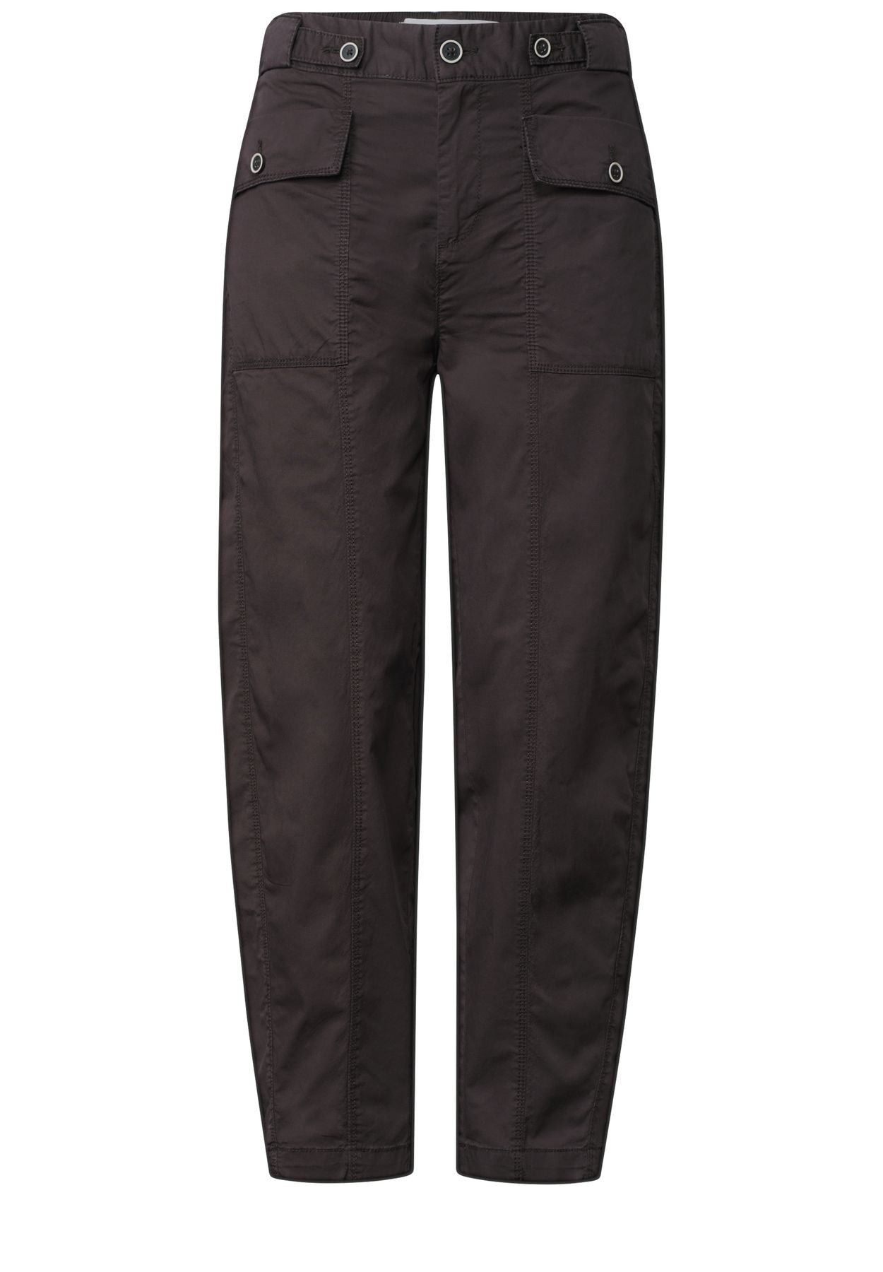High Waist Barrel Leg Hose im Casual Fit