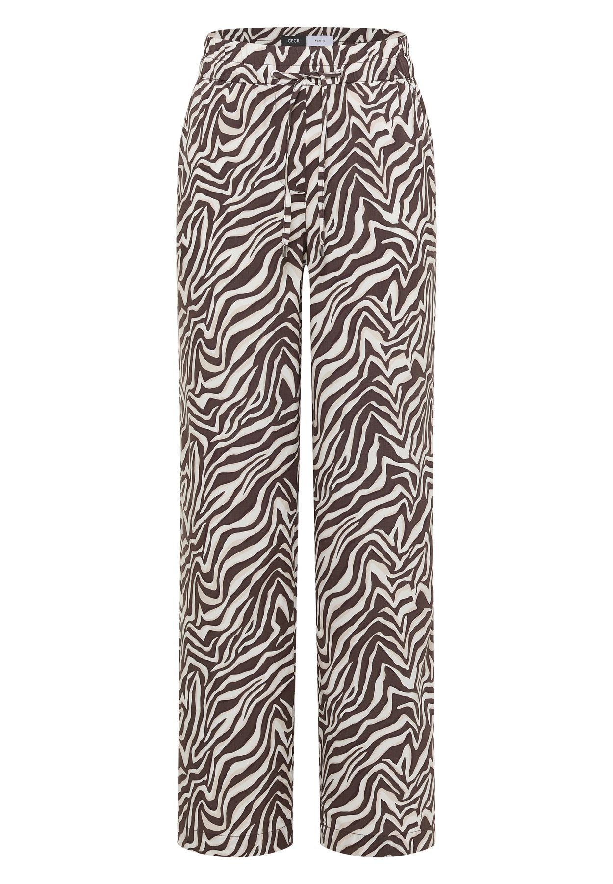 Straight Leg Hose mit Zebraprint