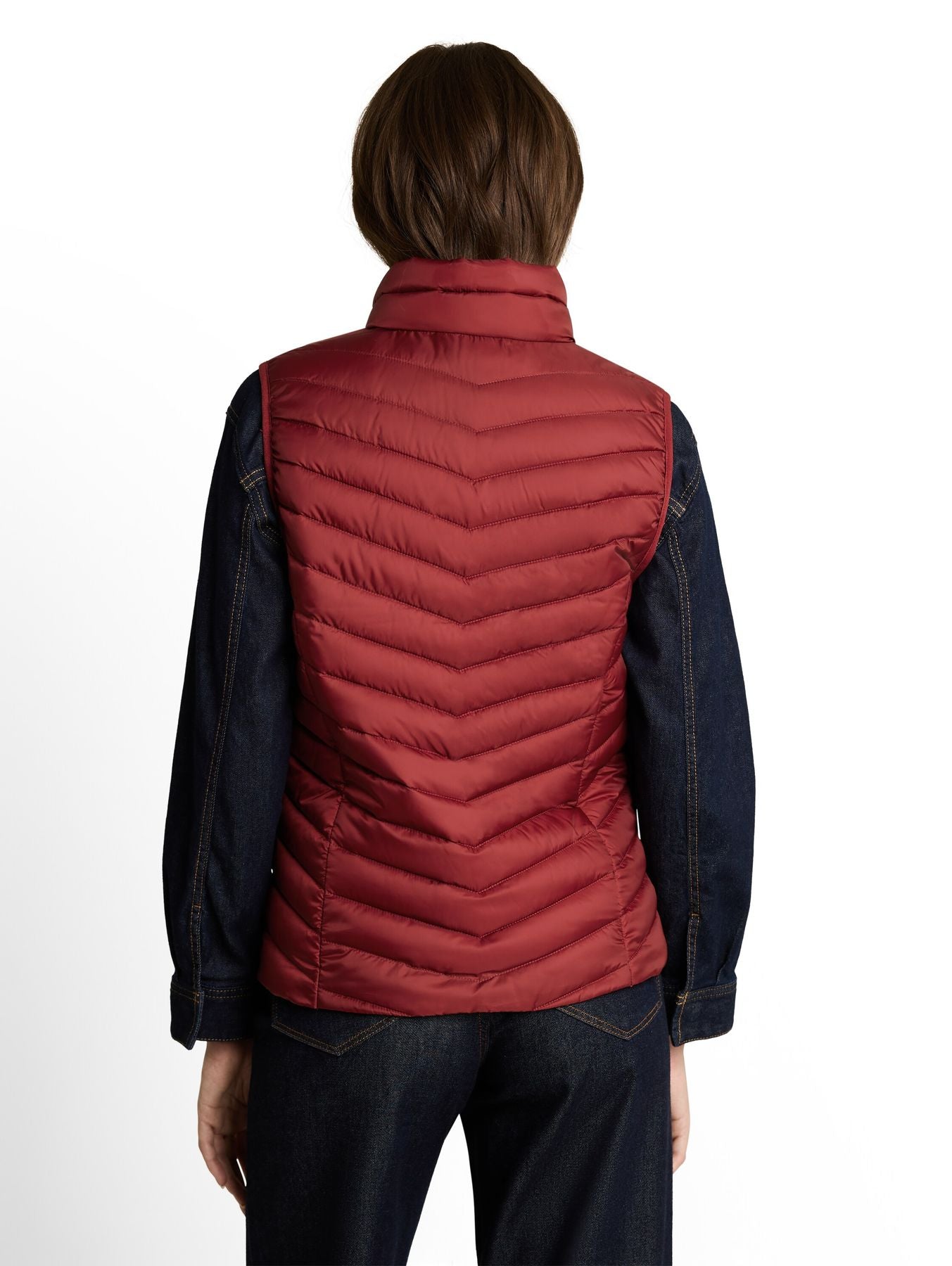 Lightweight Steppweste mit Stehkragen