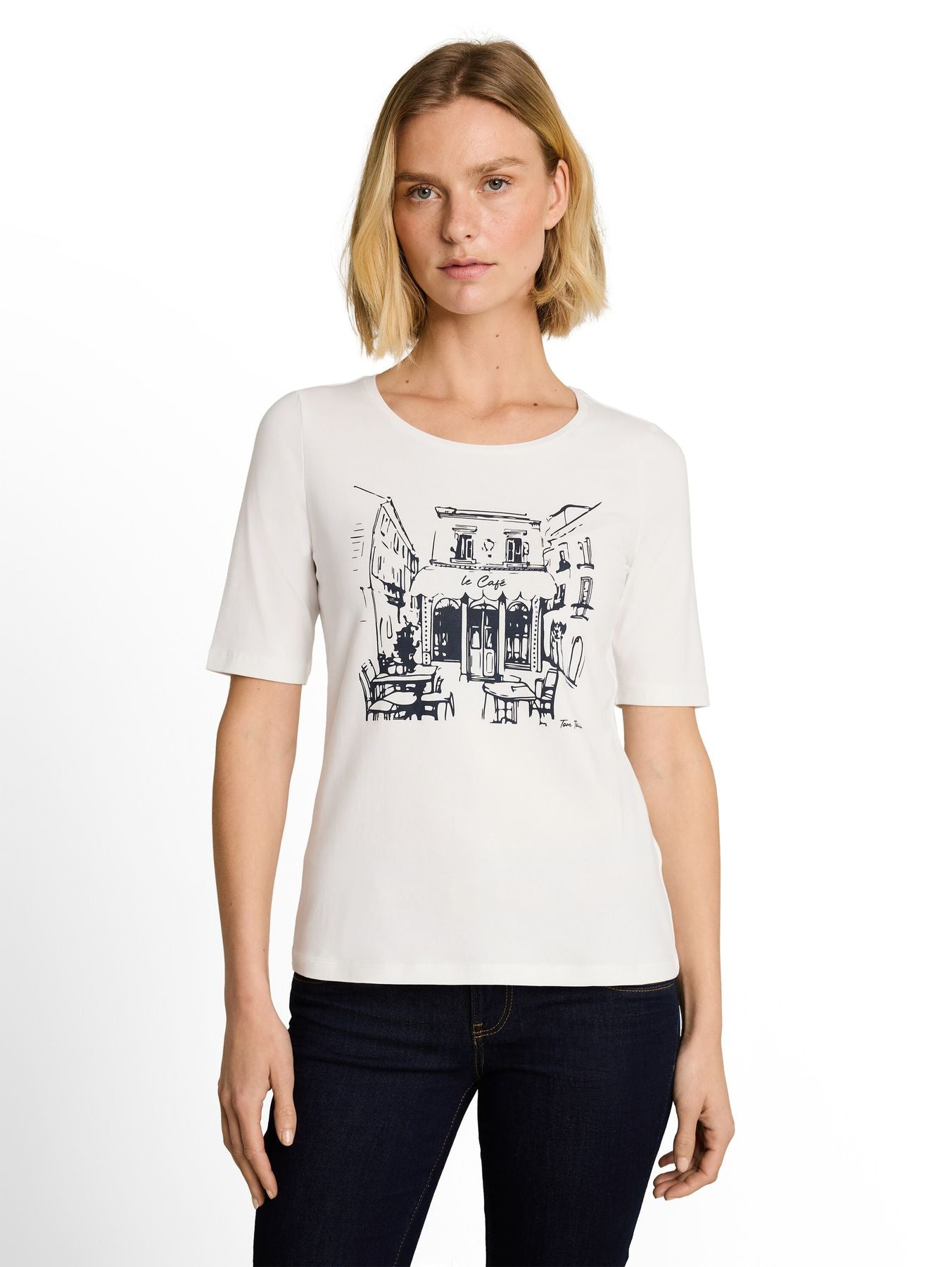 Slim Fit T-Shirt mit Print