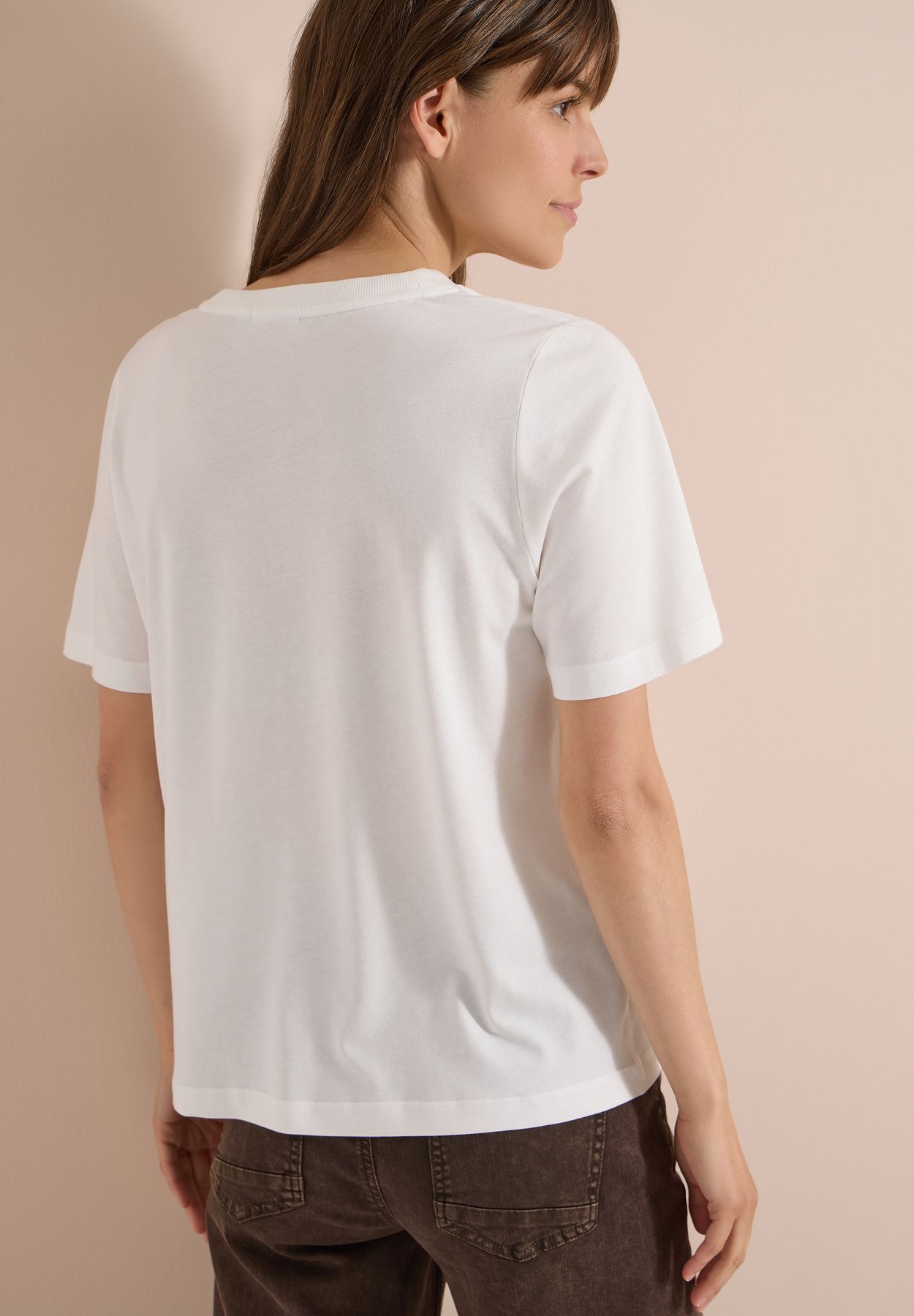T-Shirt mit Rundhals und Frontprint