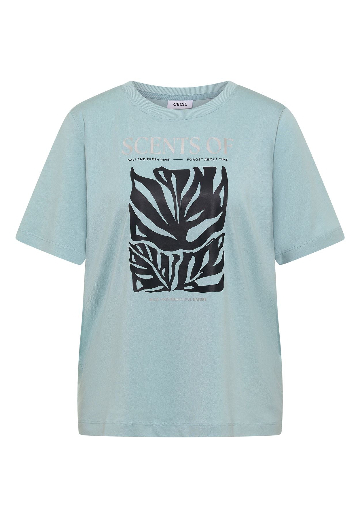 T-Shirt mit Rundhals und Frontprint