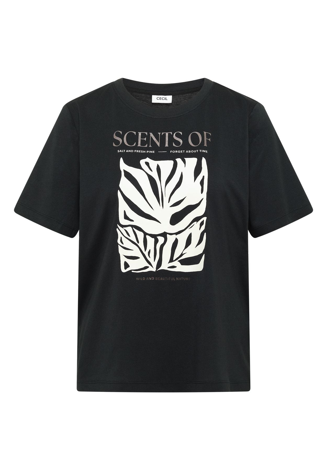 T-Shirt mit Rundhals und Frontprint