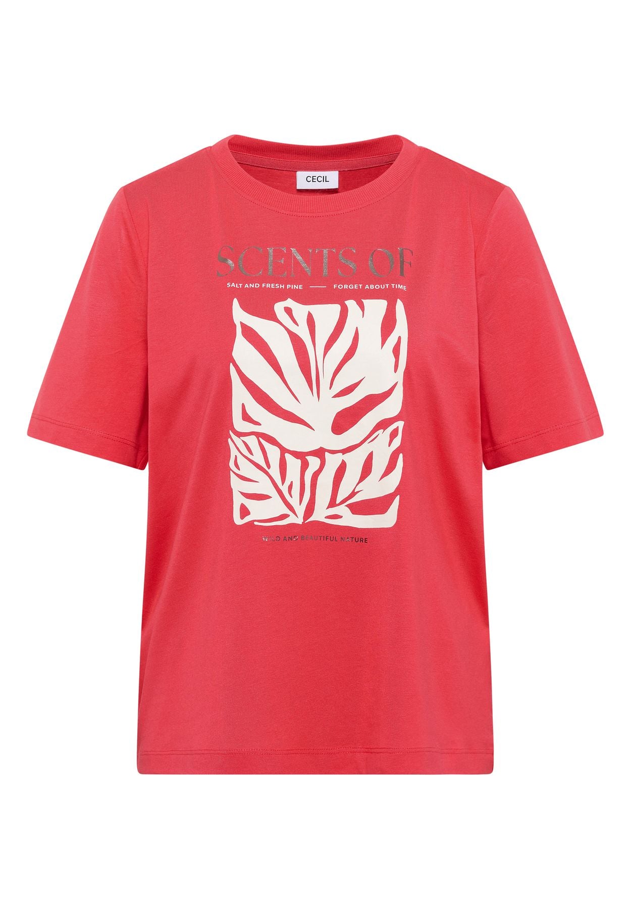 T-Shirt mit Rundhals und Frontprint