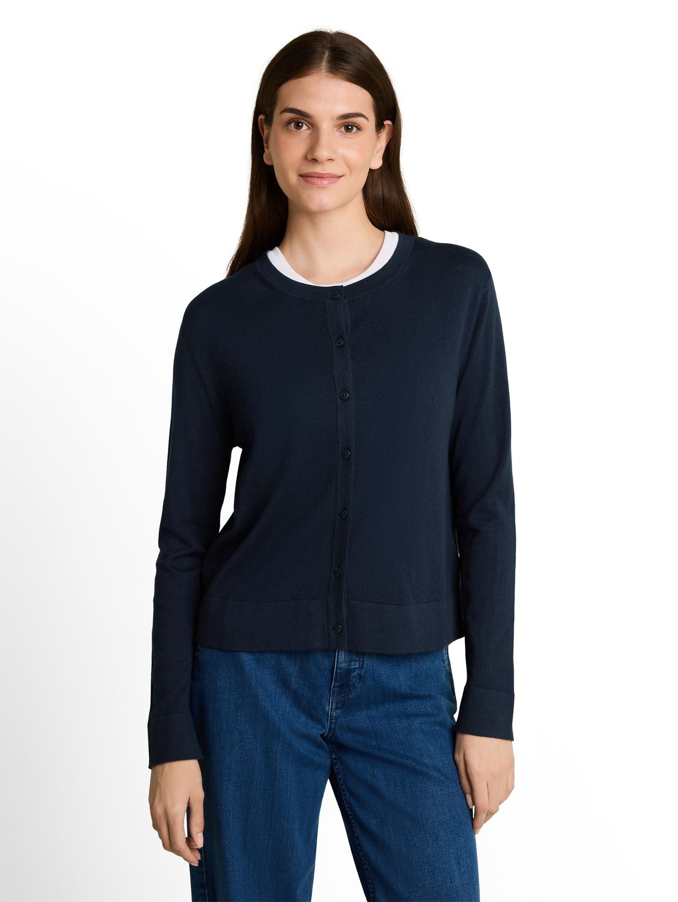 Cardigan mit Seidenanteil