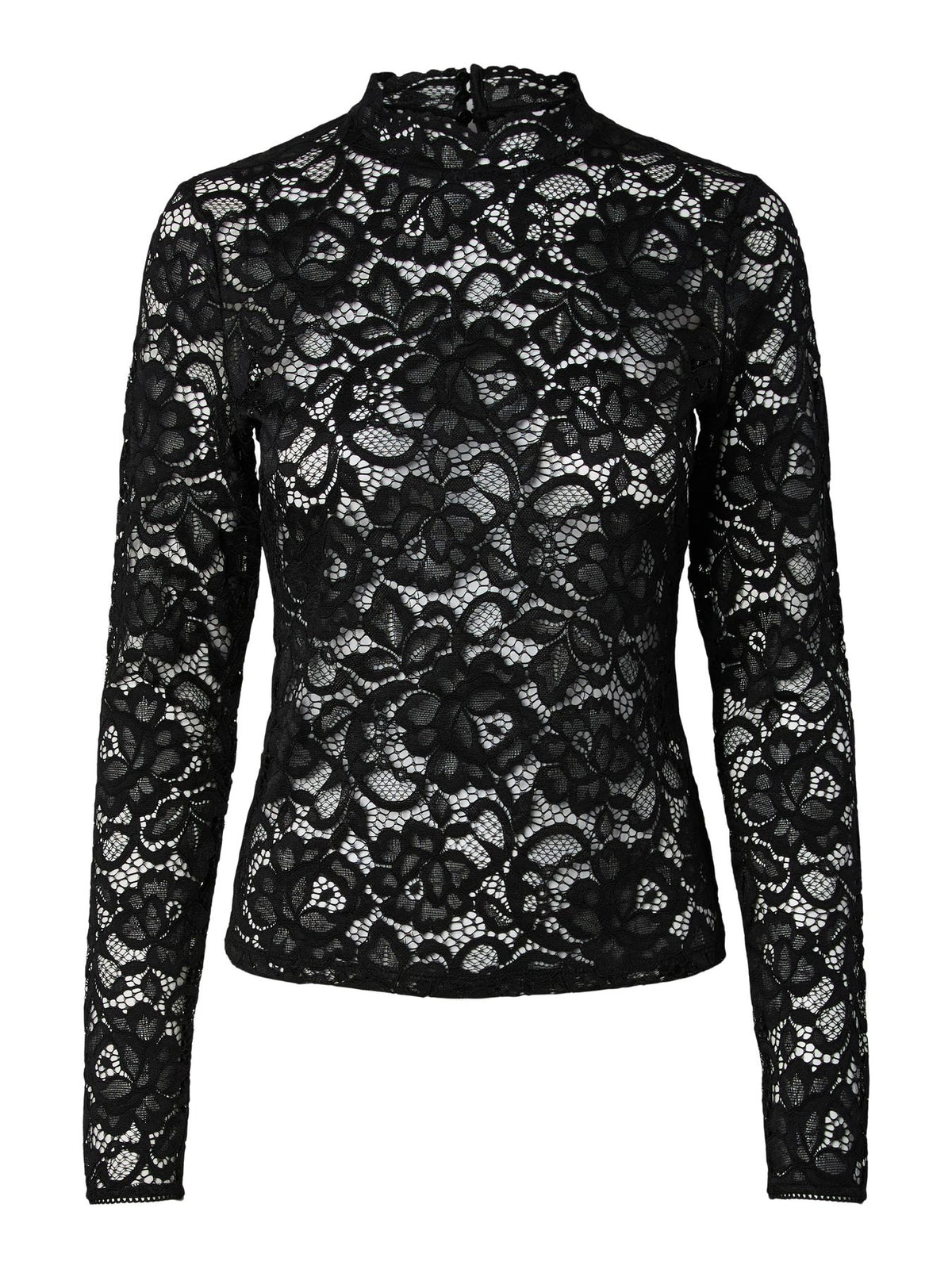 YASLACEY LS LACE TOP S. NOOS