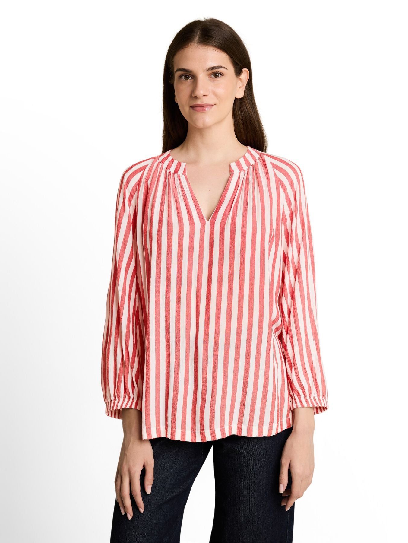 Tunika Bluse mit Streifen