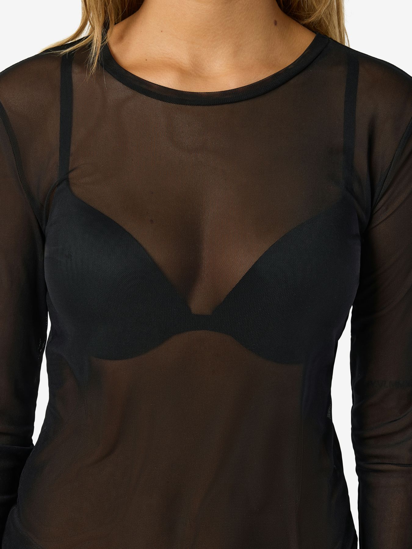 NMJUDITH L/S MESH TOP BG NOOS