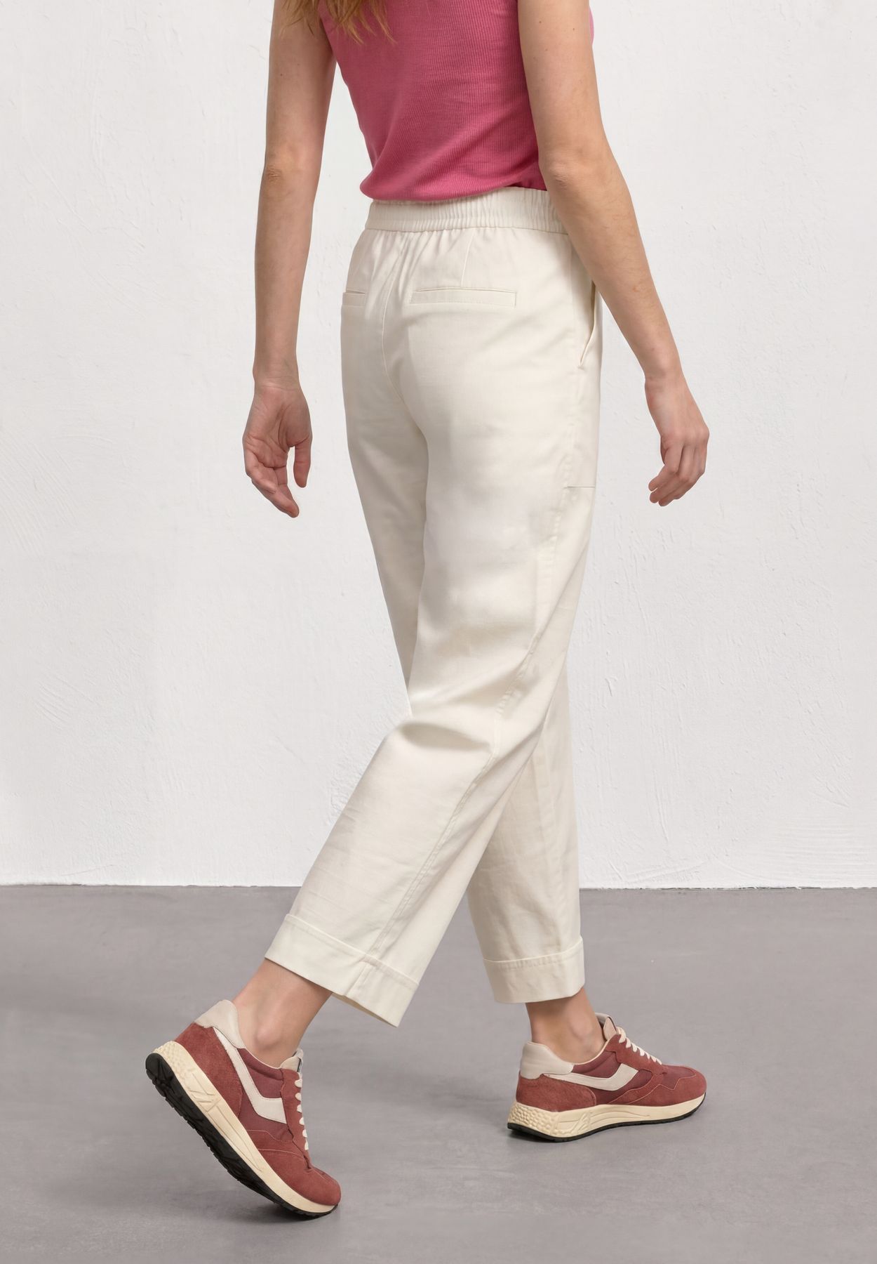 Straight Leg Hose im Casual Fit mit Turn-Up