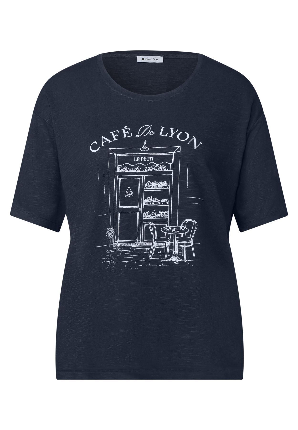 T-Shirt mit Rundhals und Frontprint