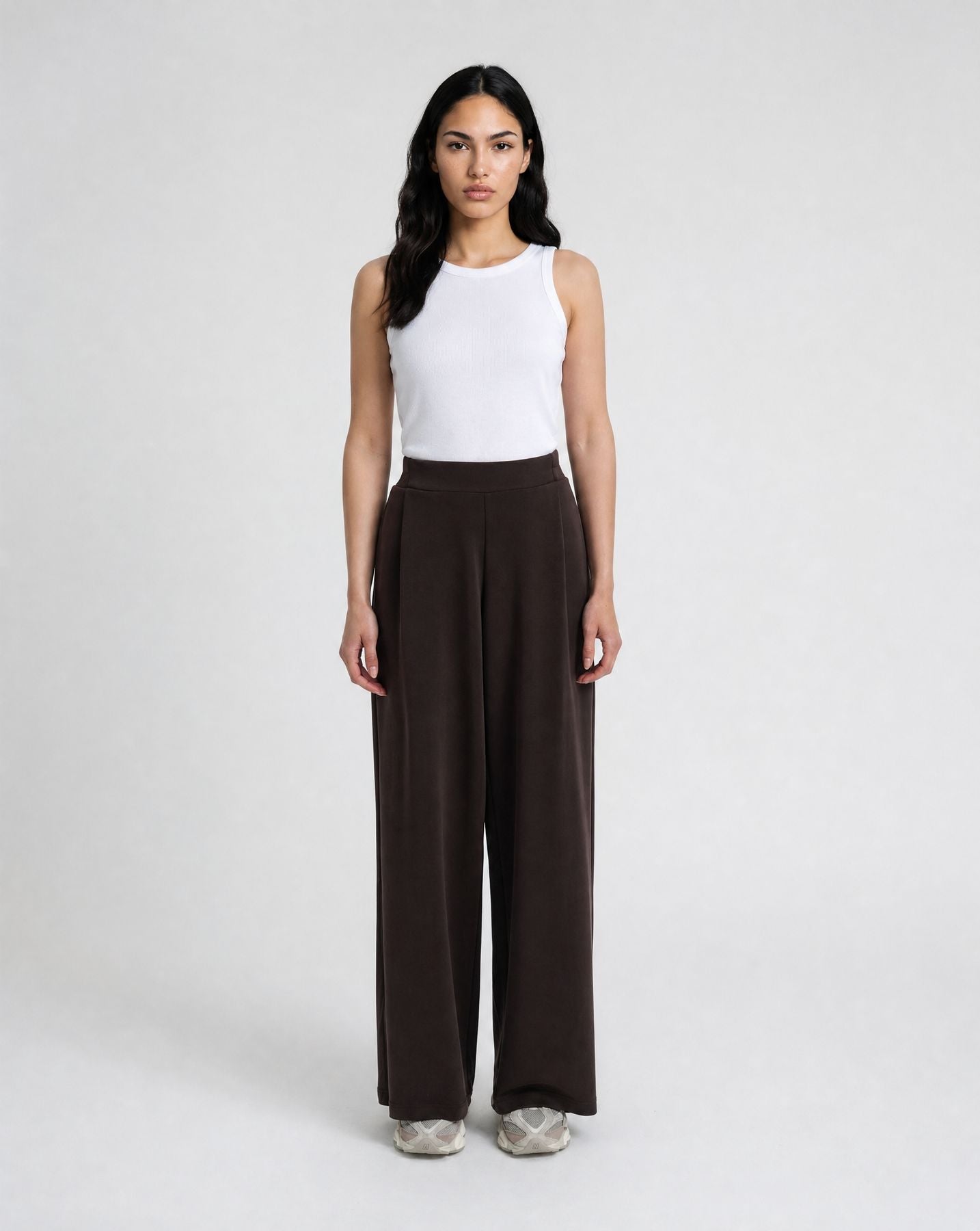 Wideleg Jersey Pants