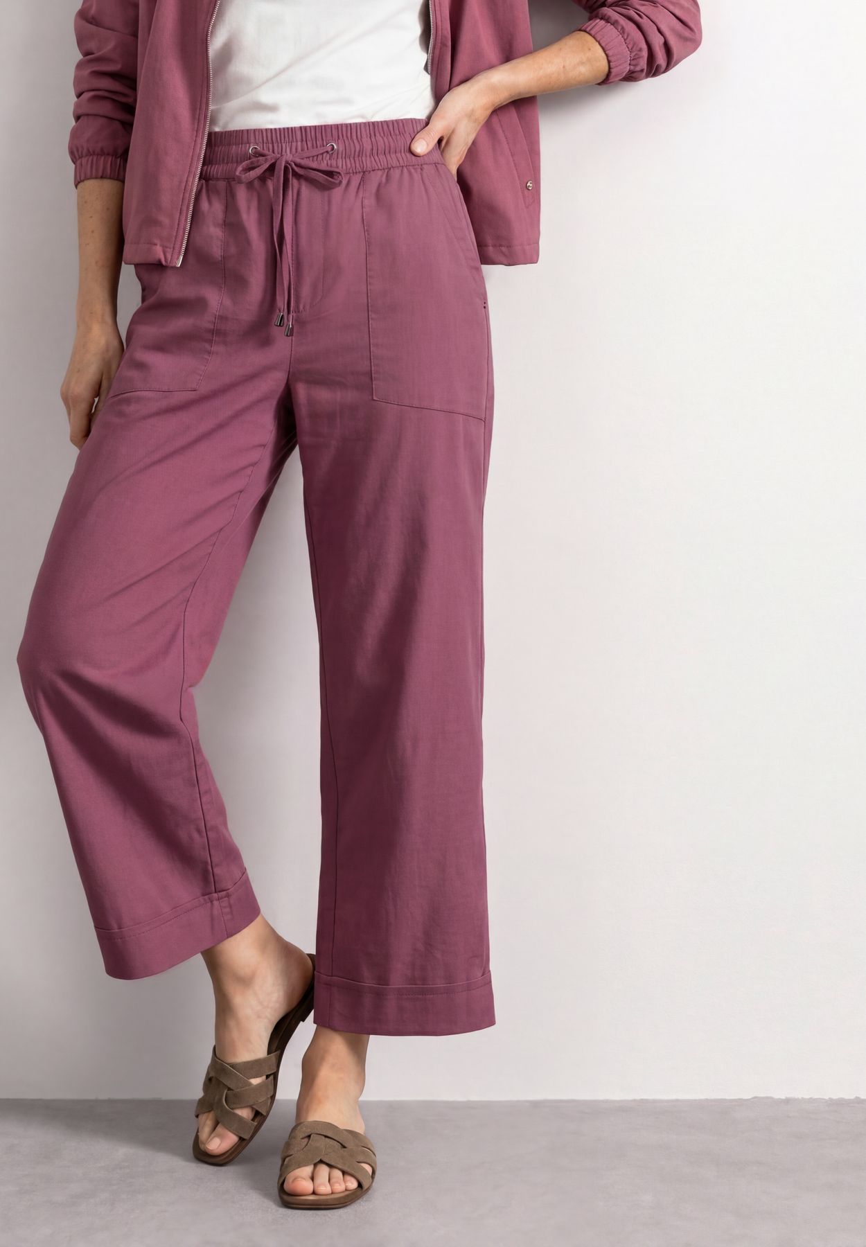 Straight Leg Hose im Casual Fit mit Turn-Up