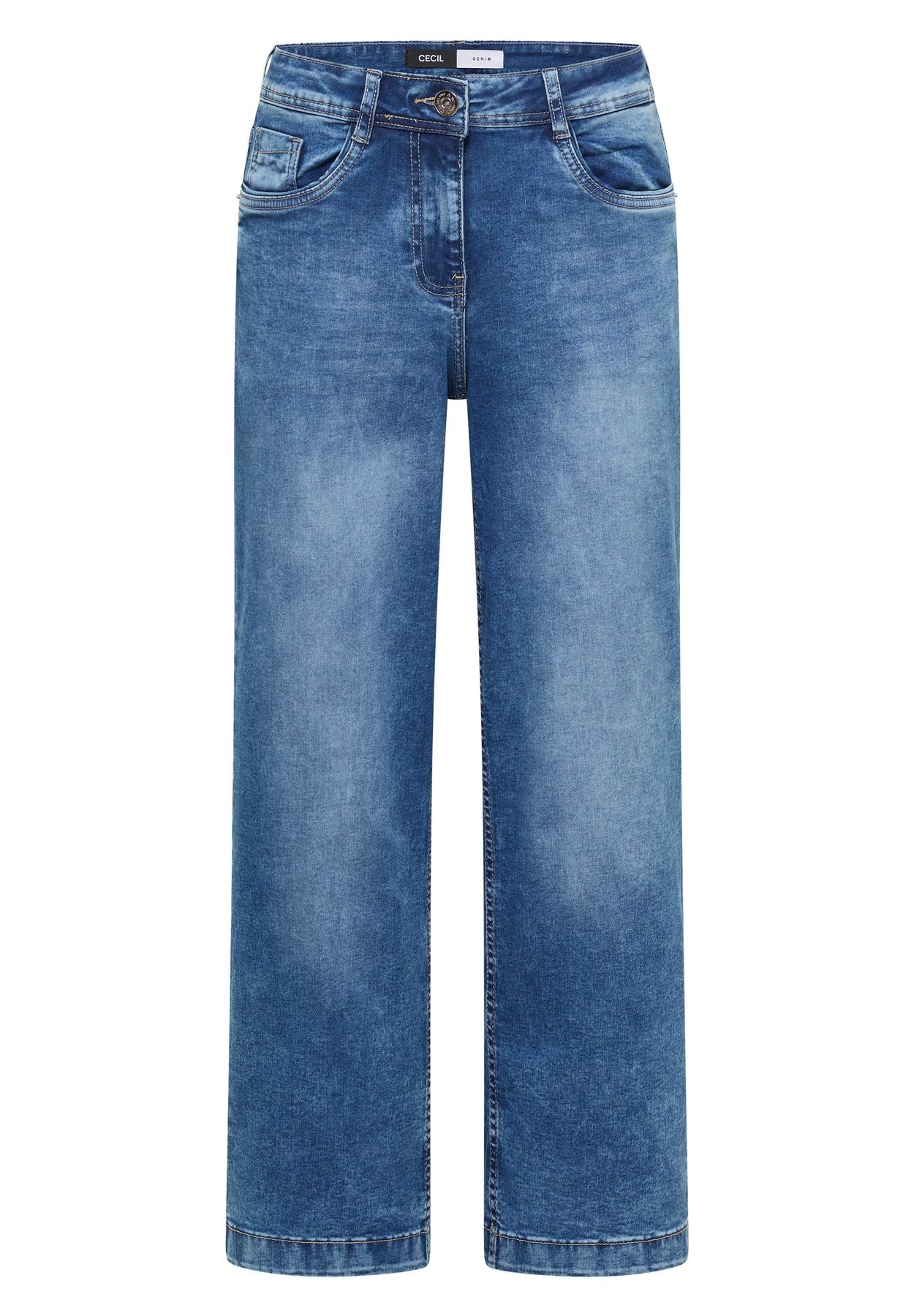 High Waist Wide Leg Jeans im Loose Fit