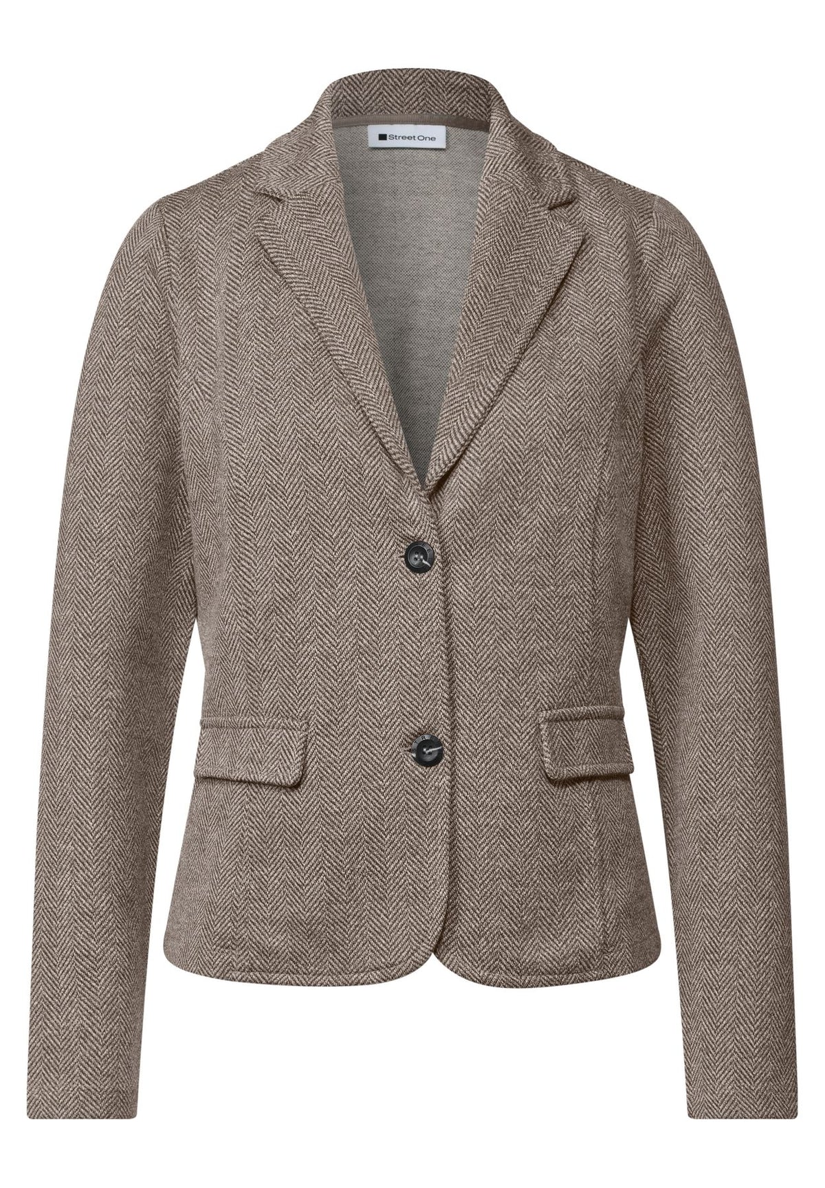 Basic Blazer mit Reverskragen und Dessin