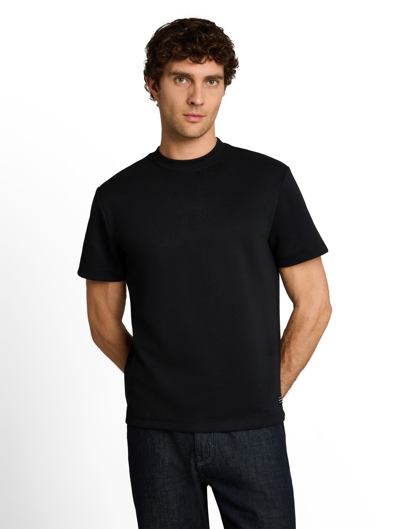 Relaxed Fit Sweatshirt mit kurzen Ärmeln
