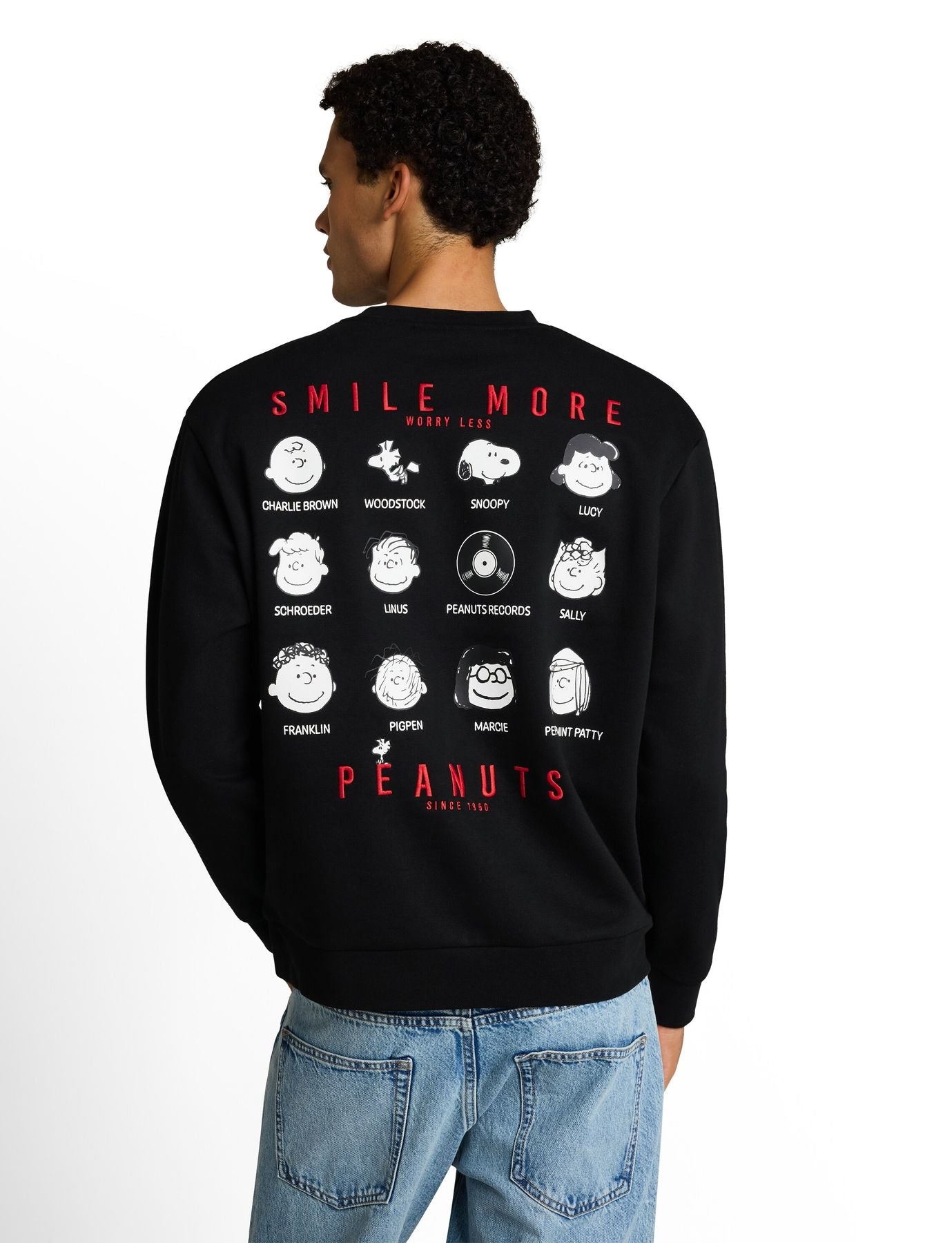 Relaxed Fit Sweatshirt mit Snoopy-Rückenprint