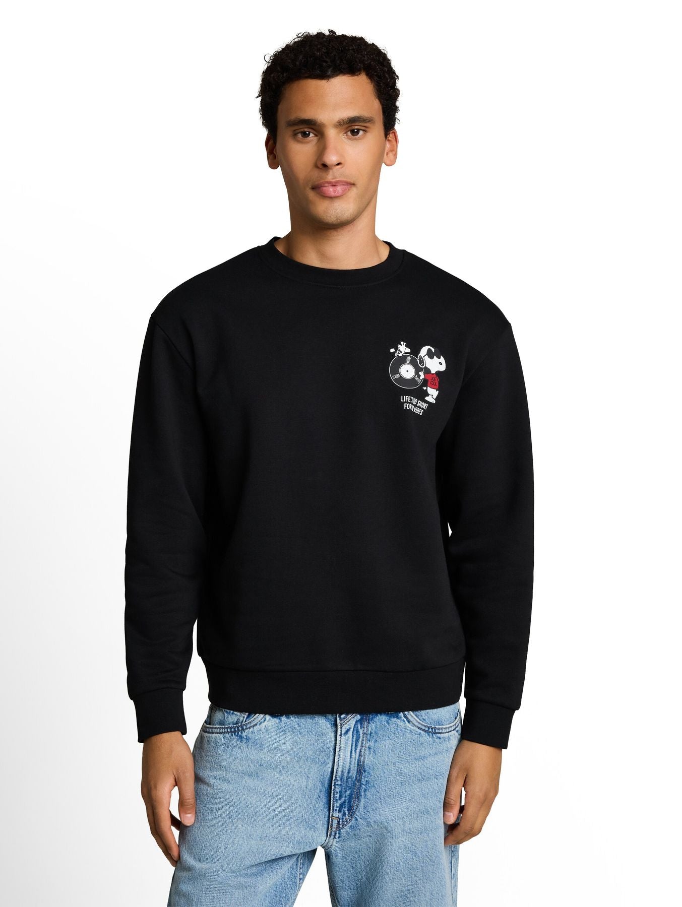 Relaxed Fit Sweatshirt mit Snoopy-Rückenprint