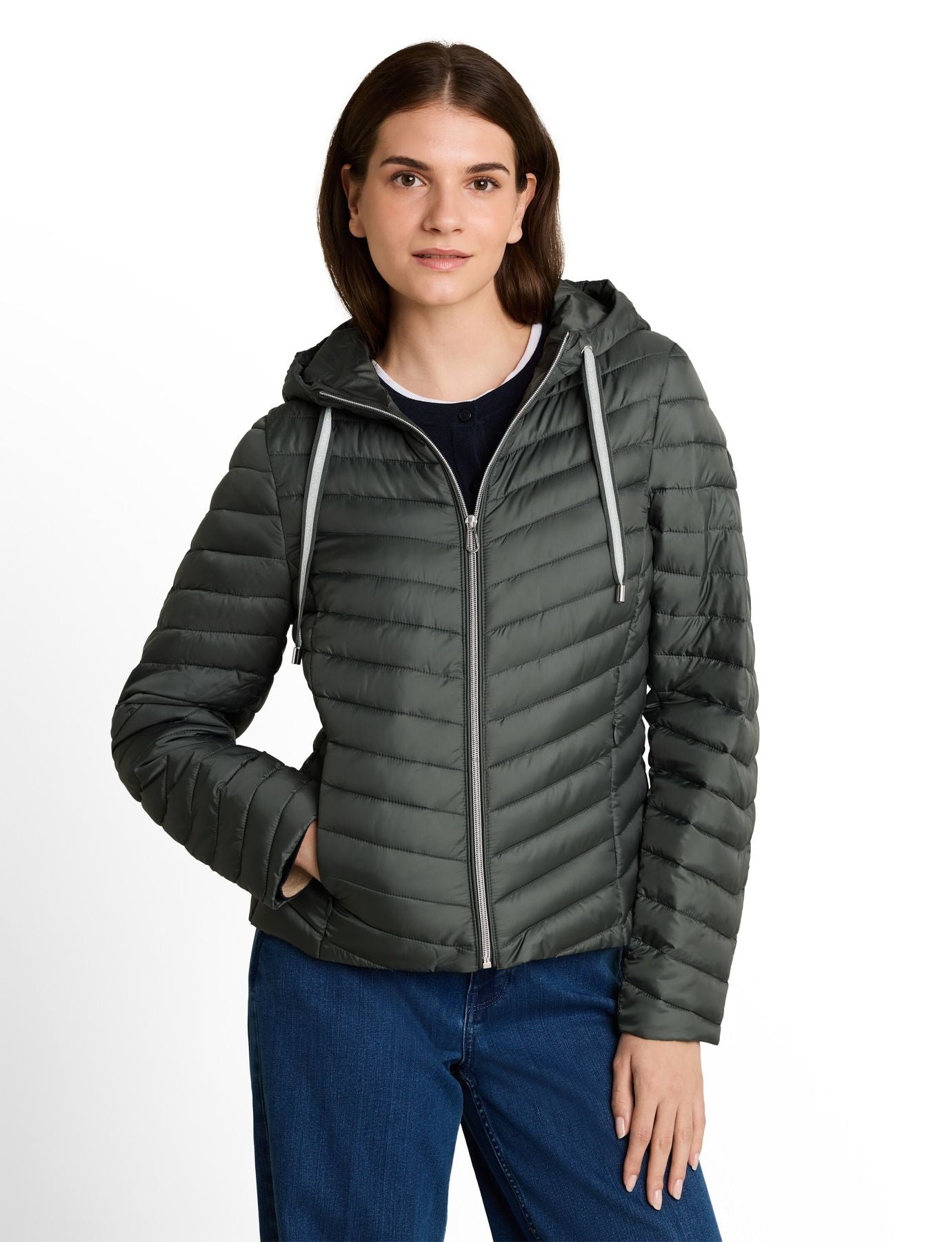 Lightweight Steppjacke mit Kapuze