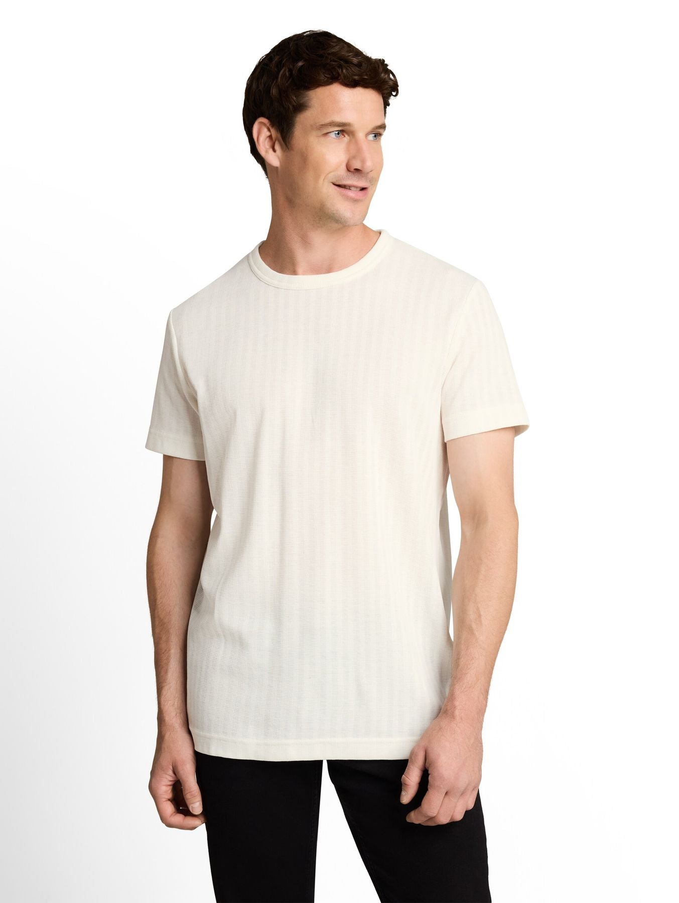T-Shirt mit Waffelstruktur