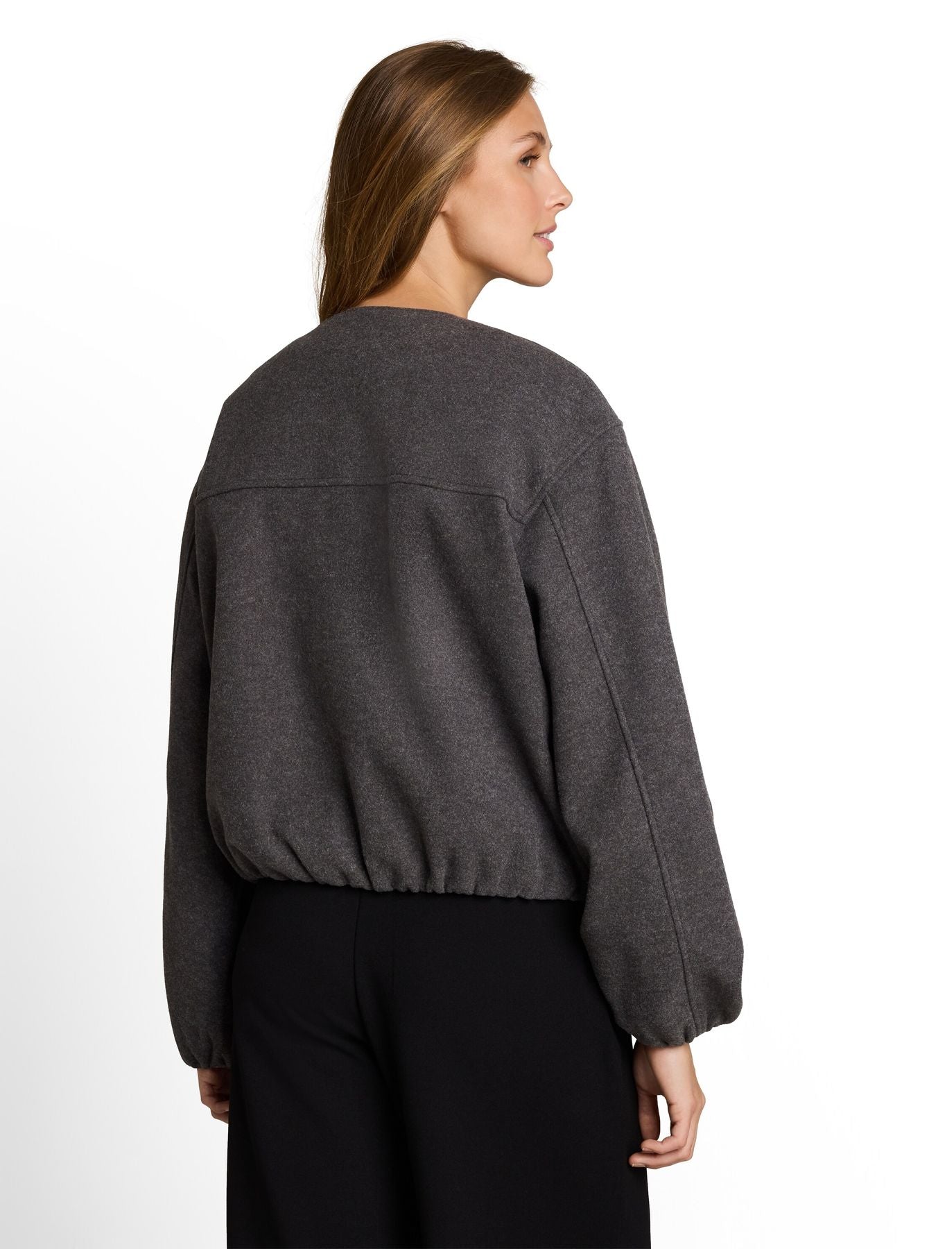 Blouson Jacke in Melange-Optik