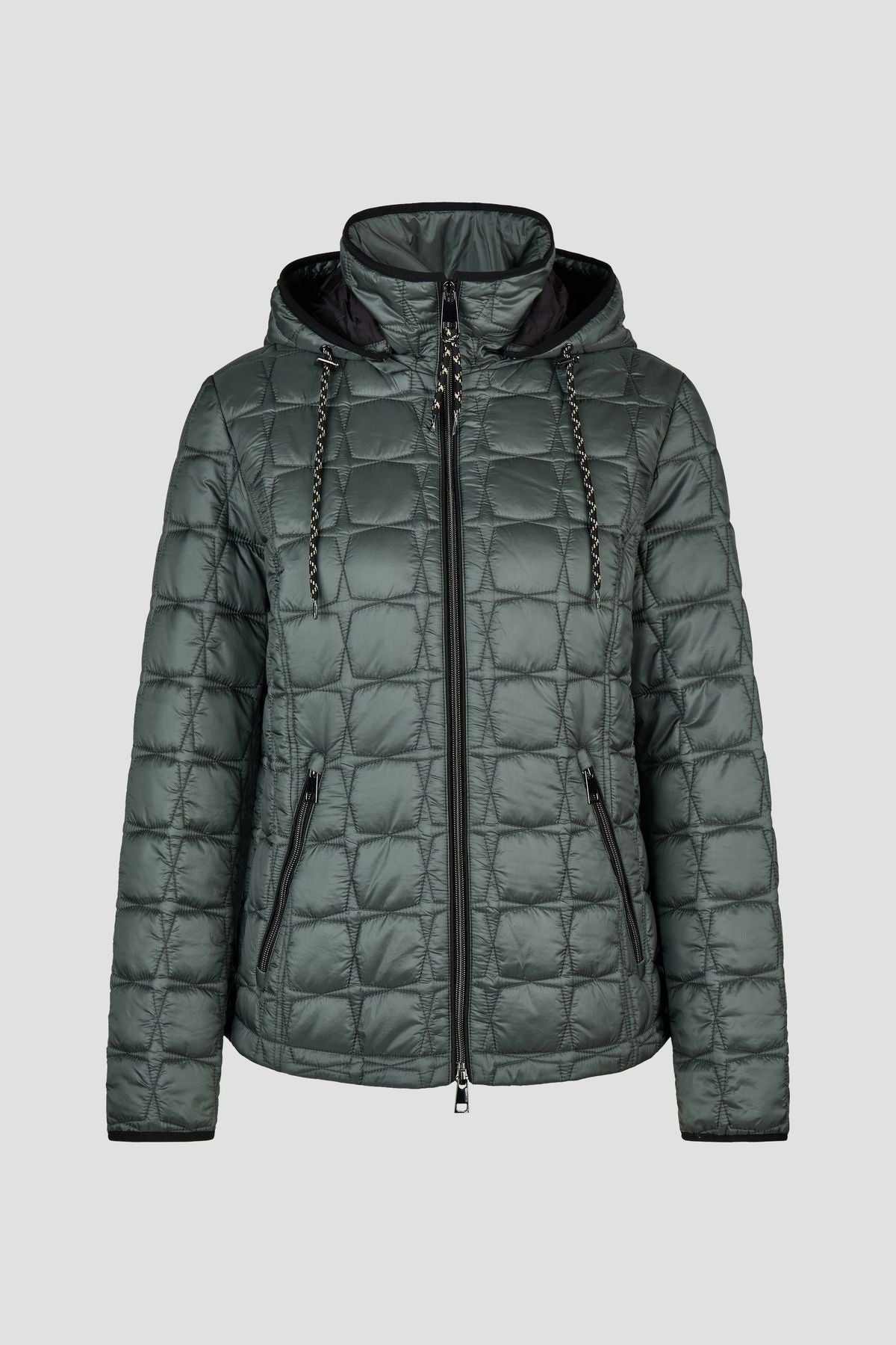 Sandwich-Steppjacke mit Kapuze