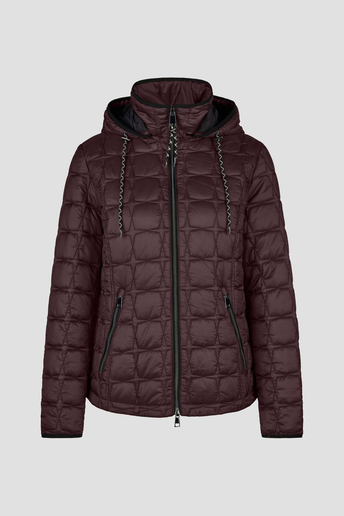 Sandwich-Steppjacke mit Kapuze
