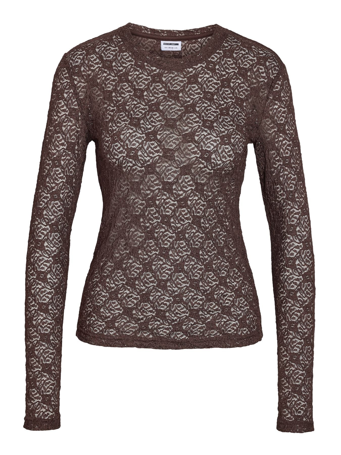 NMJUDITH L/S LACE TOP NOOS