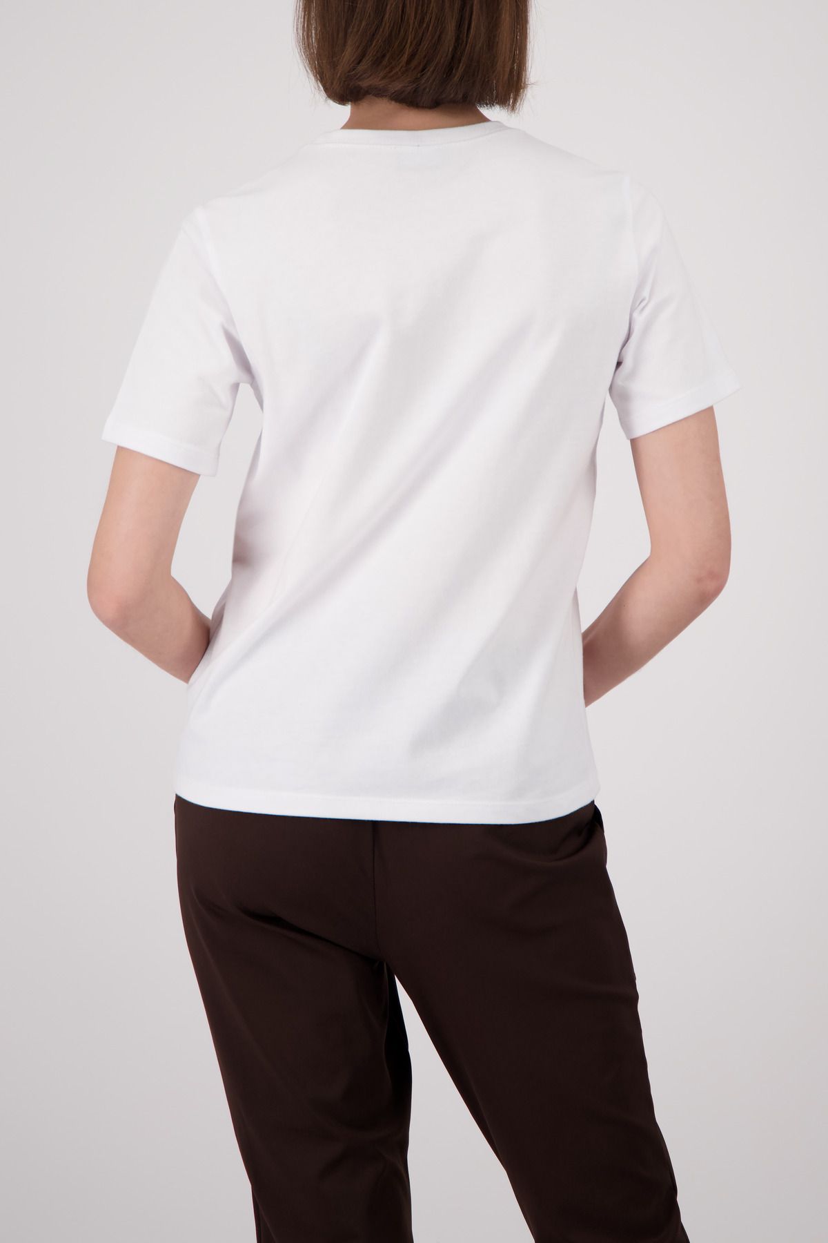 T-Shirt mit Espresso-Print