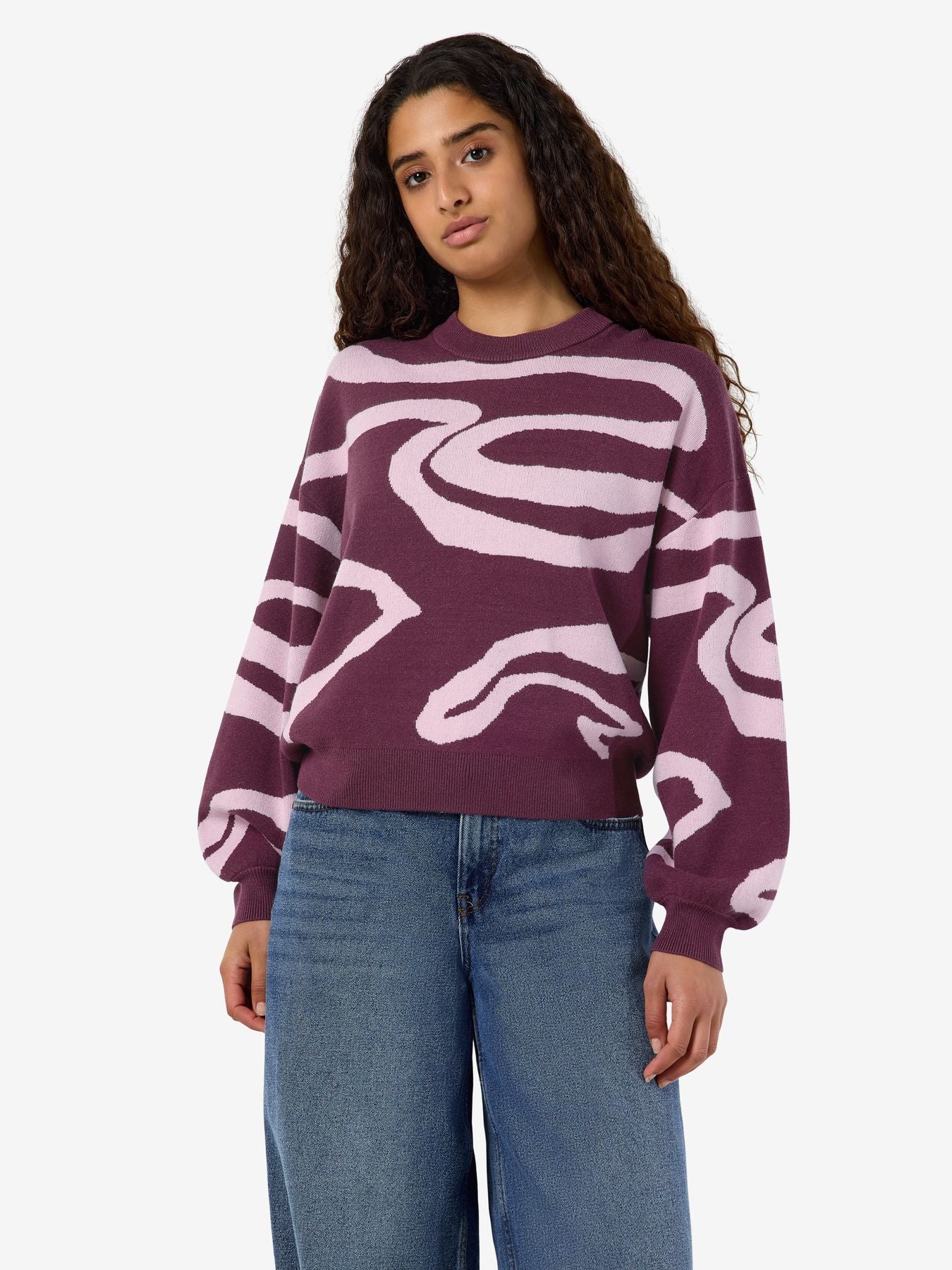 NMCHARLOTT L/S O-NECK KNIT NOOS