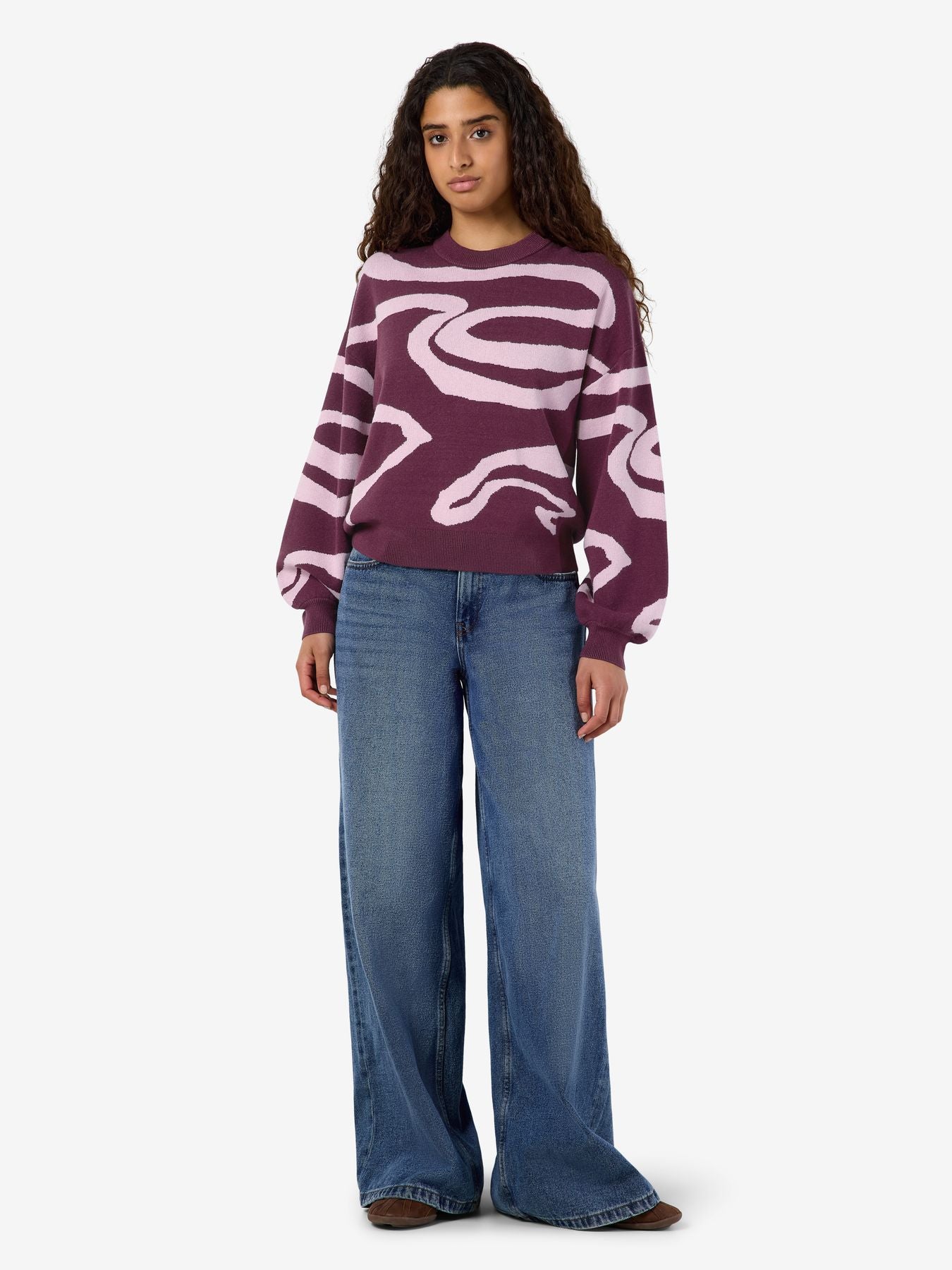 NMCHARLOTT L/S O-NECK KNIT NOOS