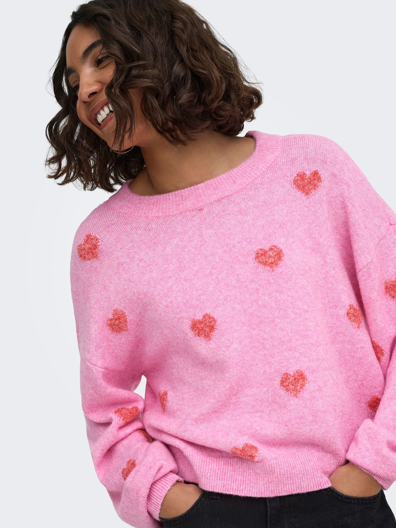 ONLRICA LS DETAIL O-NECK CC KNT