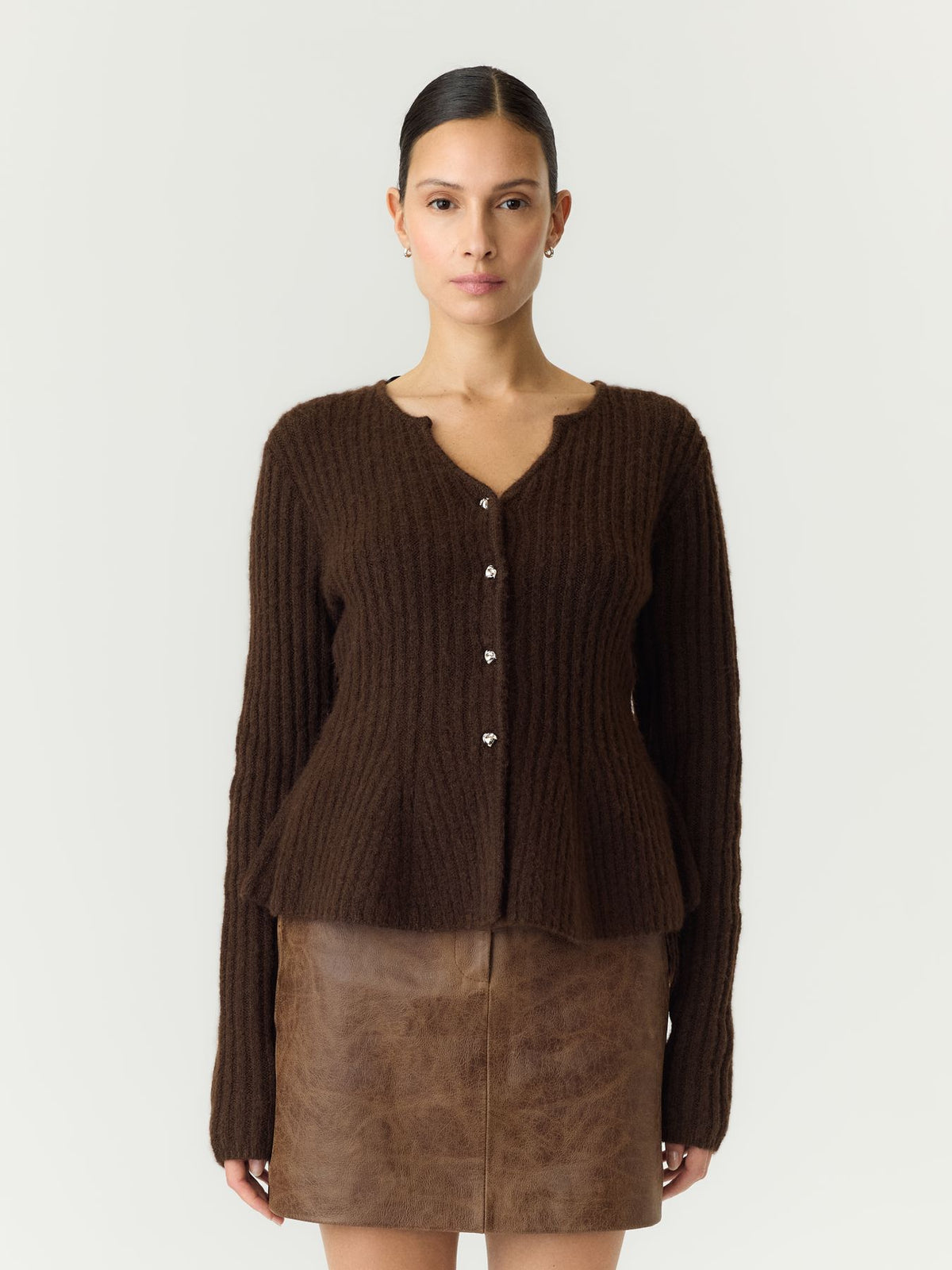 YASDOLLY LS KNIT CARDIGAN S. NOOS