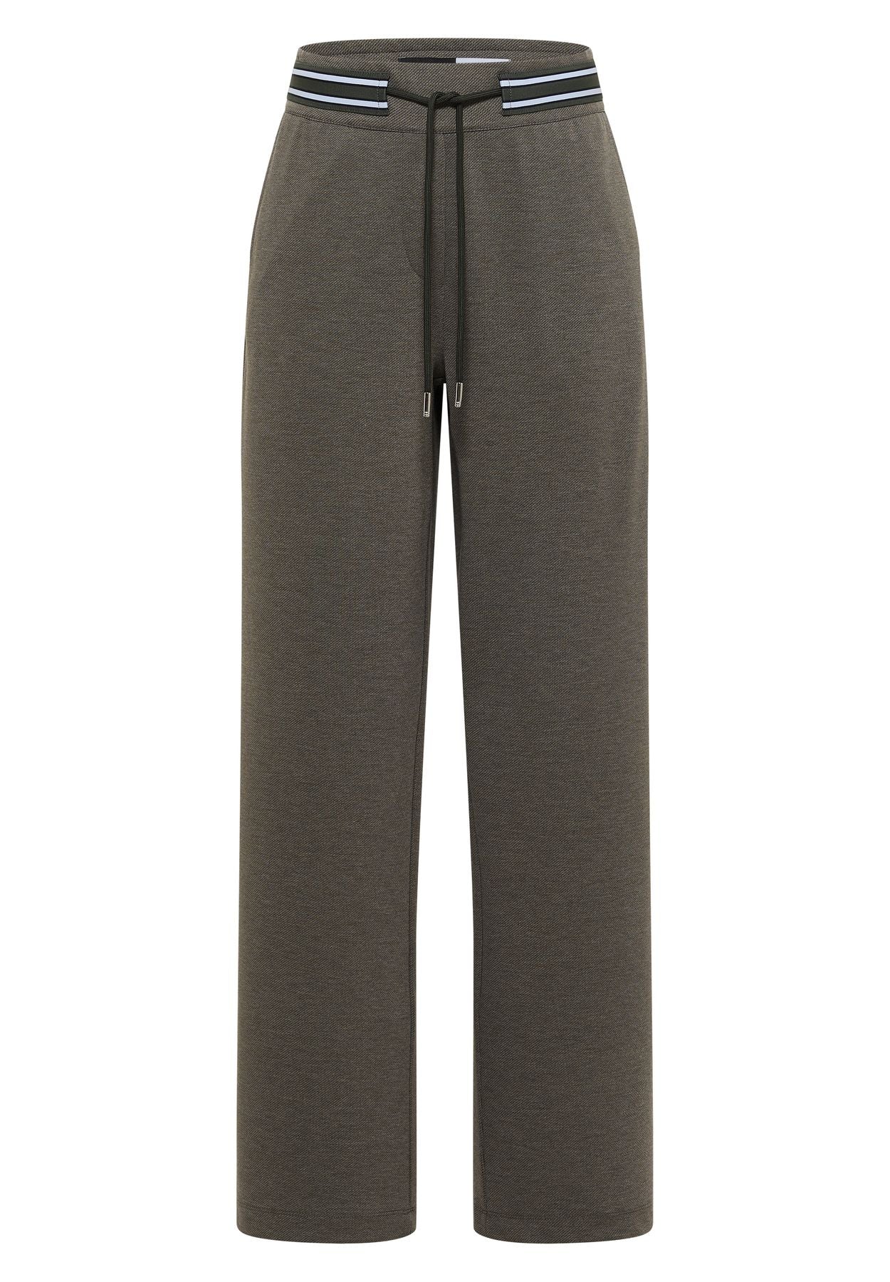 High Waist Straight Leg Hose mit Dessin