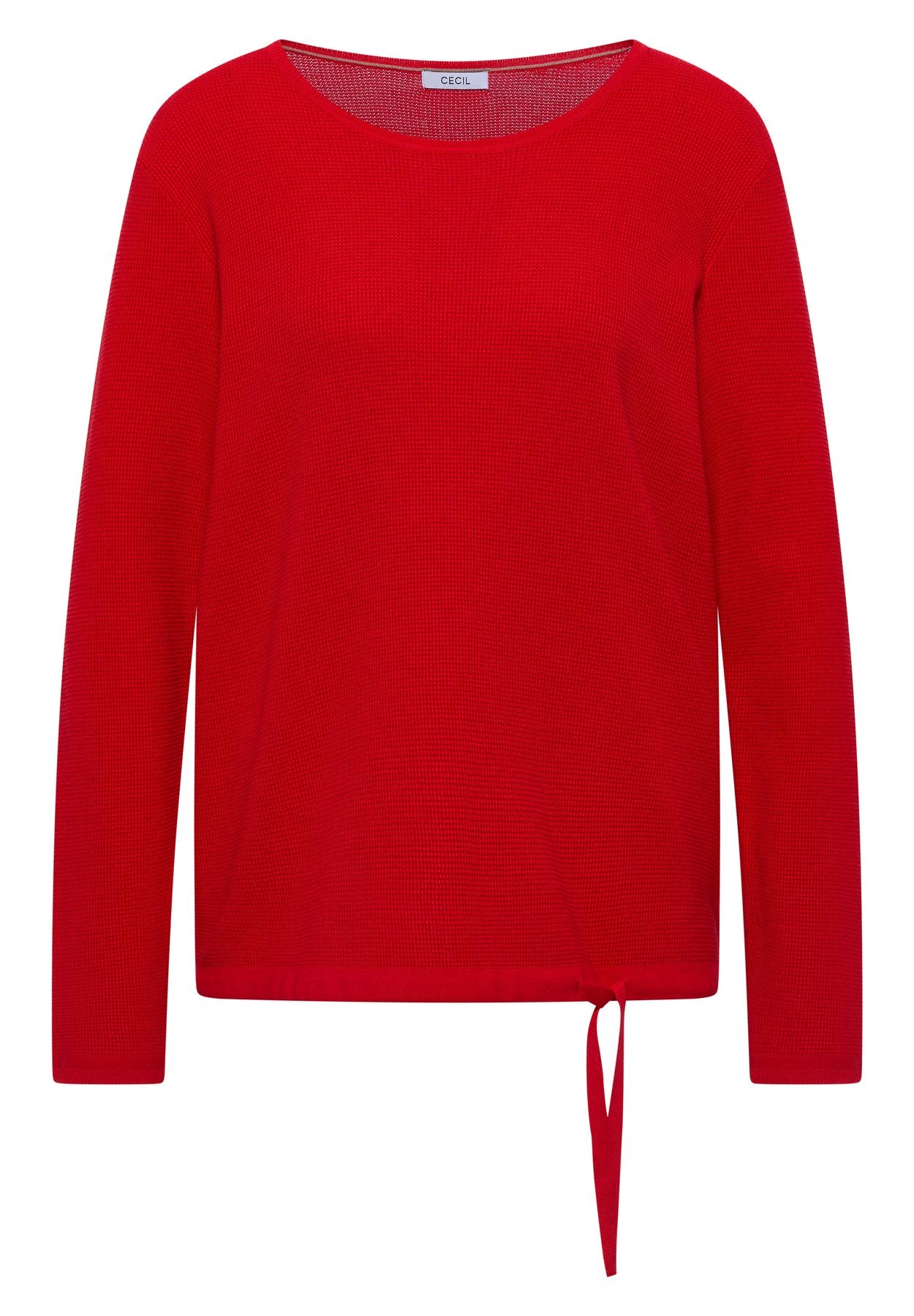 Pullover mit Rundhals und Struktur