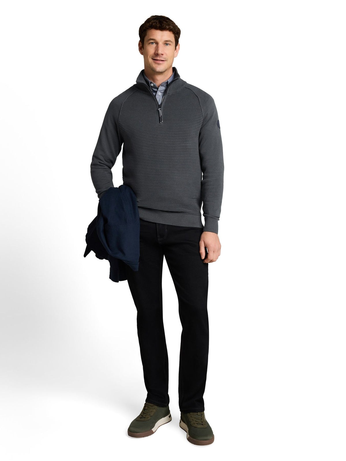 Troyer Strickpullover aus Baumwolle