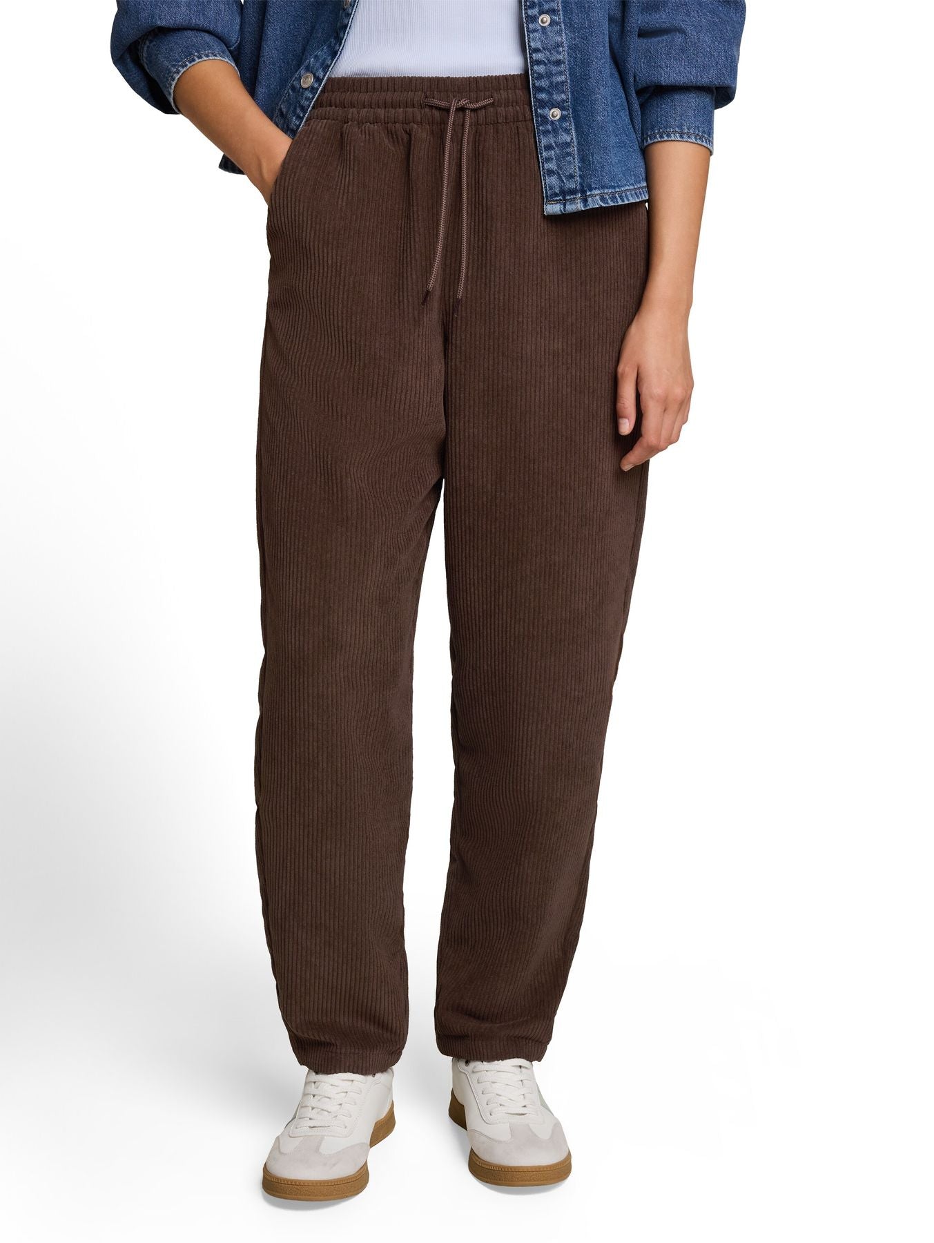 Barrel Cordhose mit Kordelzug