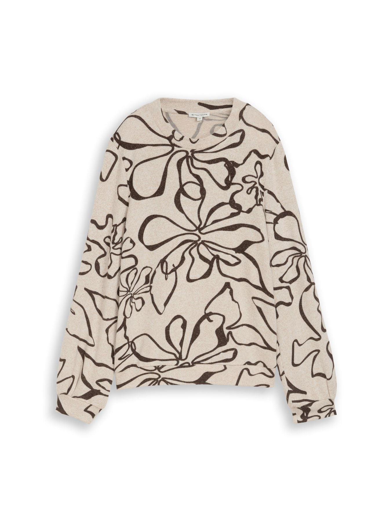 Cosy Langarmshirt mit Muster