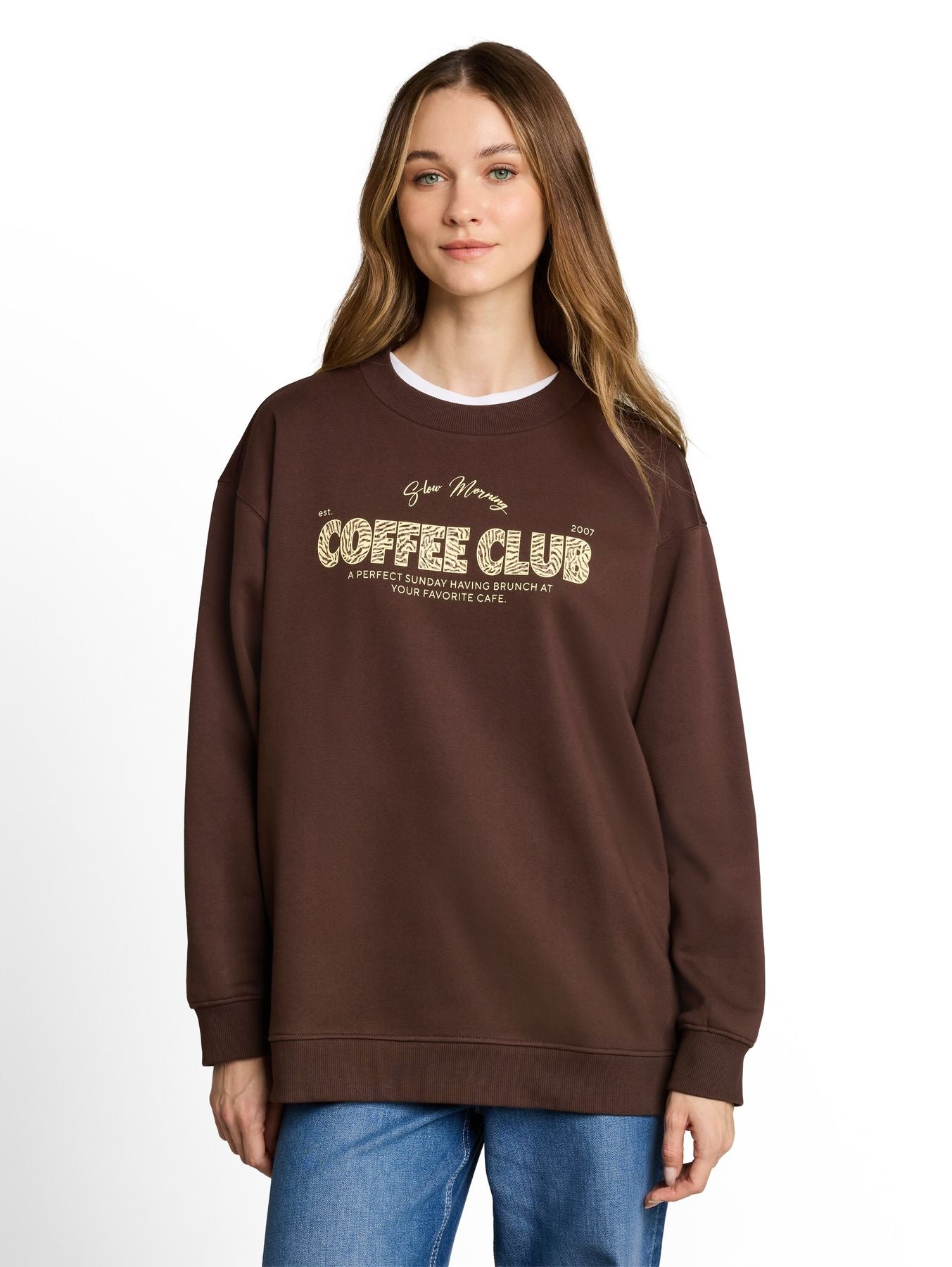 Oversize Sweatshirt mit Print
