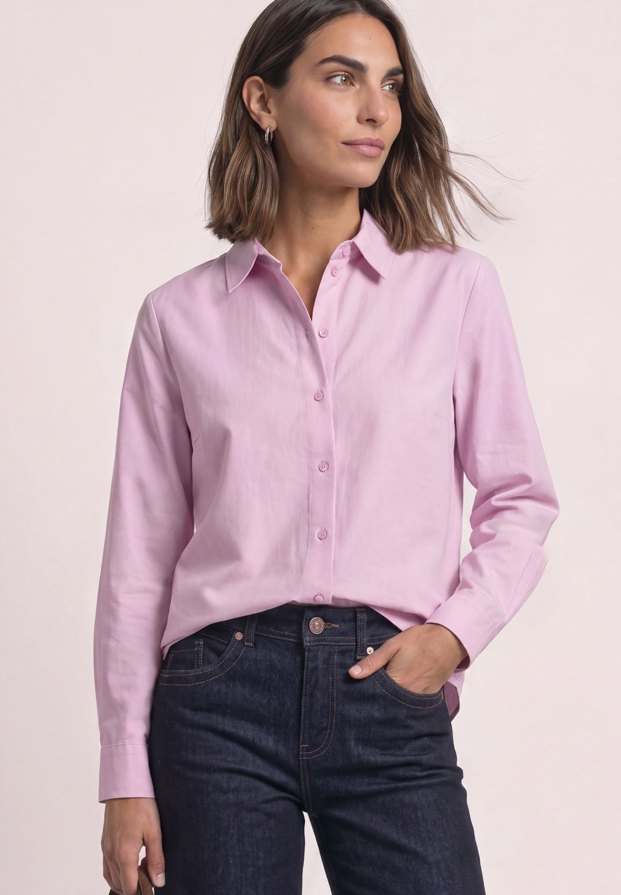 Oxford Hemdbluse mit Backprint