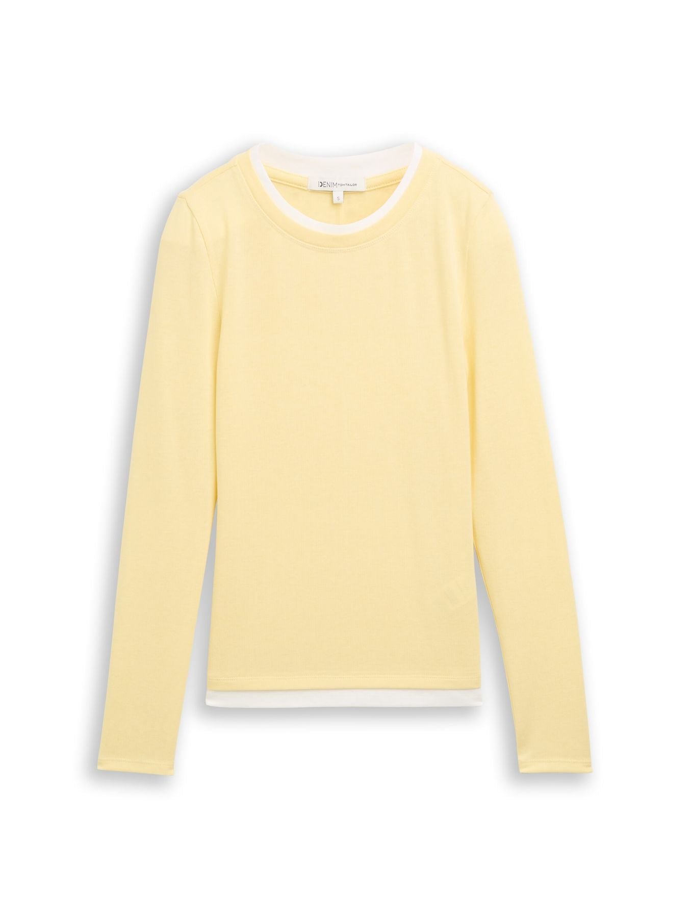 Cosy Langarmshirt in 2-in-1-Optik