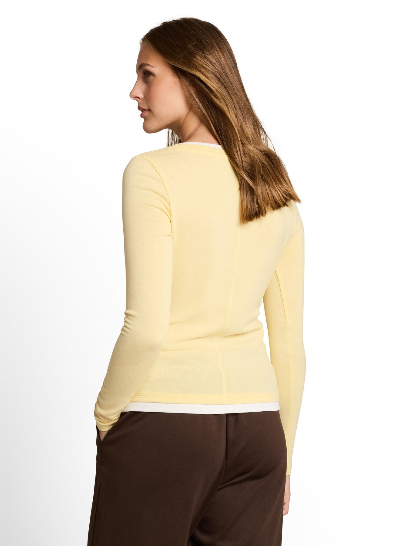 Cosy Langarmshirt in 2-in-1-Optik
