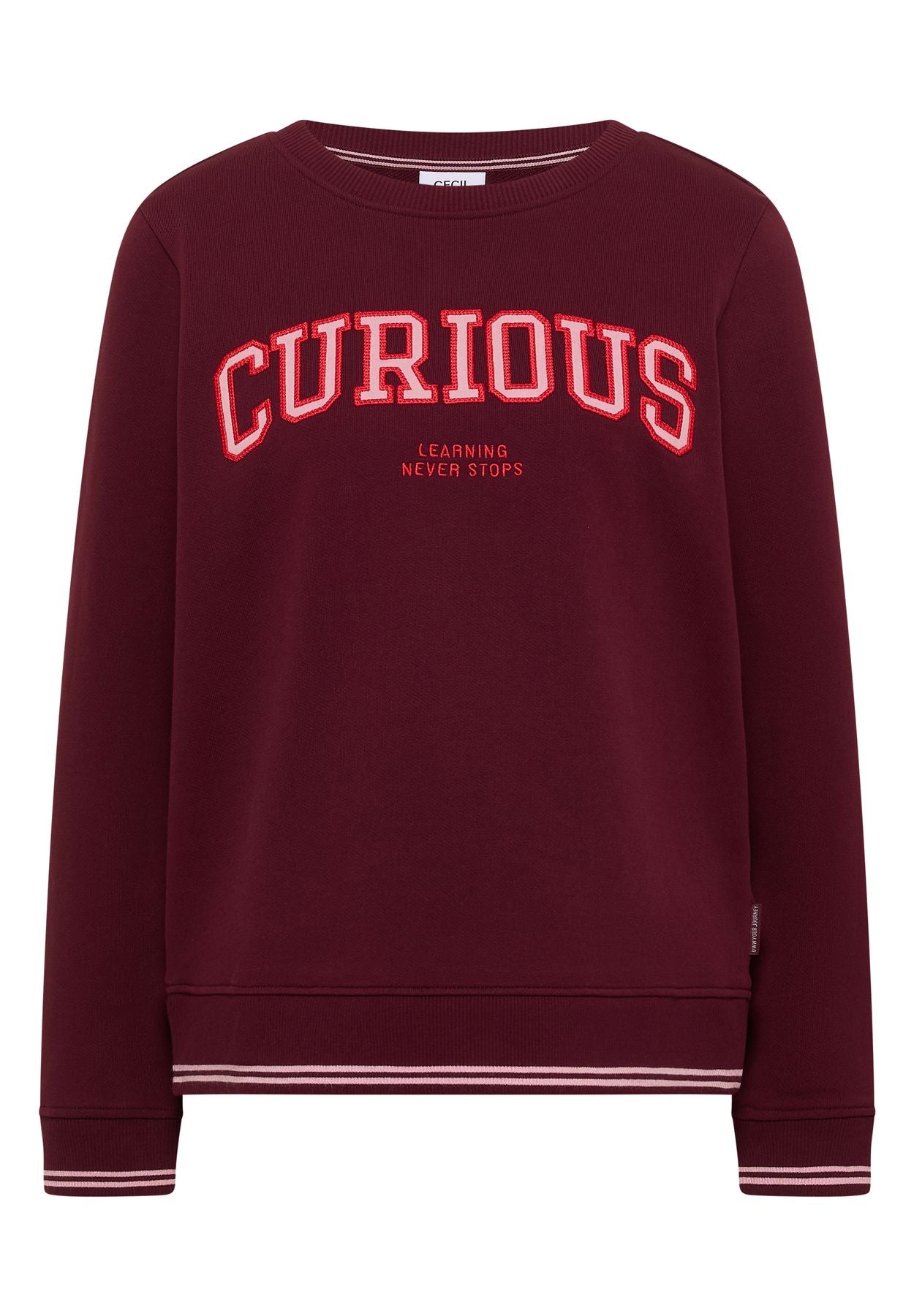 Sweatshirt mit Rundhals und Stickerei