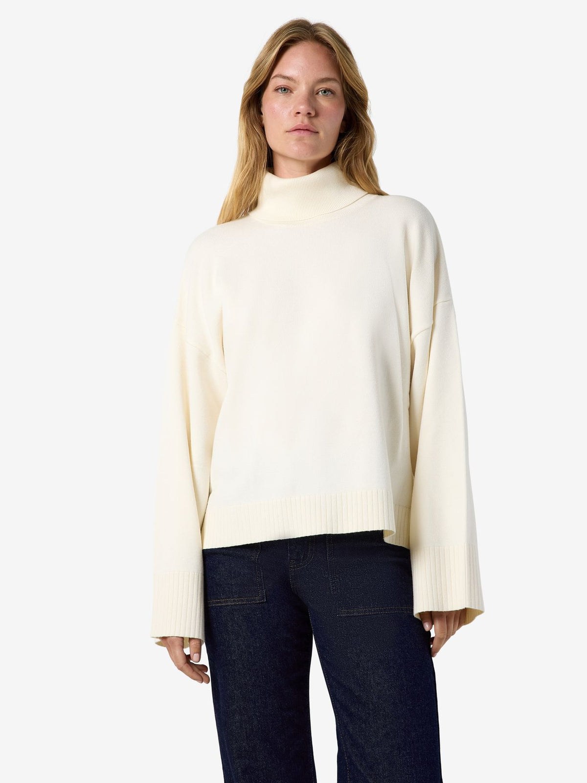 NMCOSTA L/S ROLL NECK KNIT
