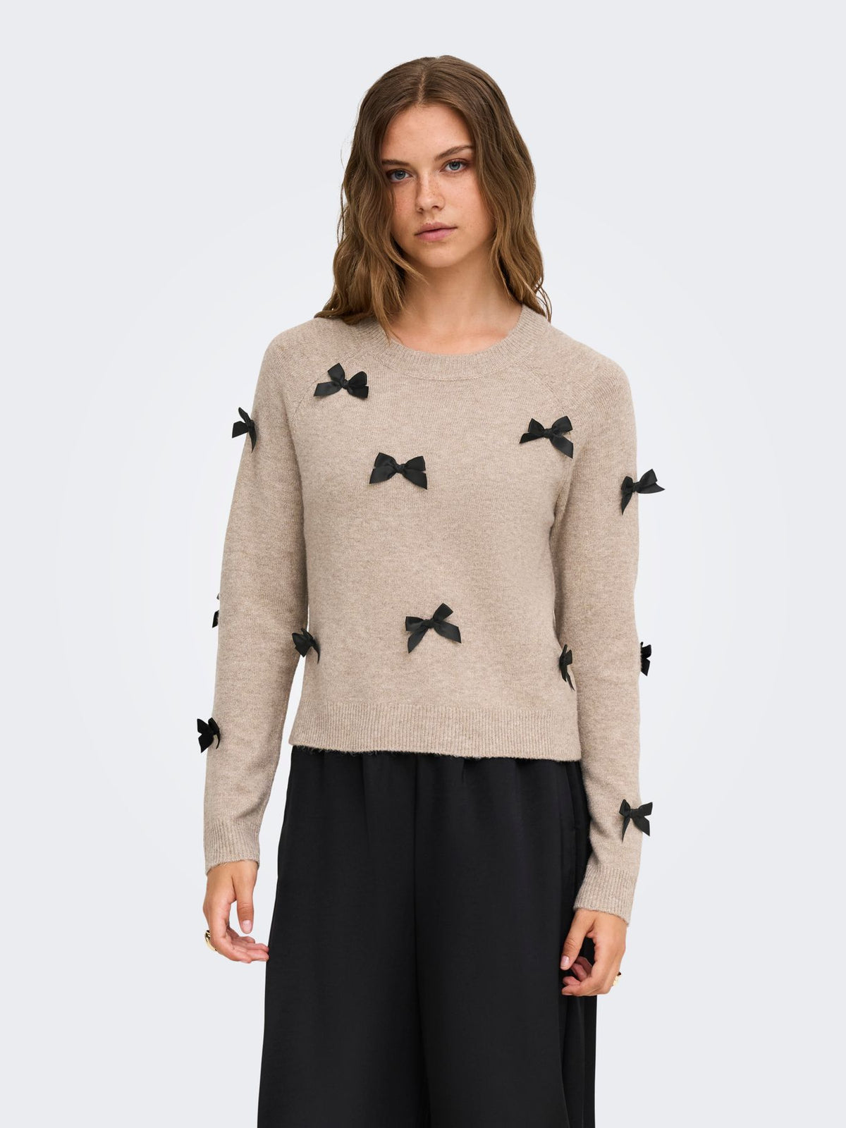 ONLNOELLE LS BOW PULLOVER KNT