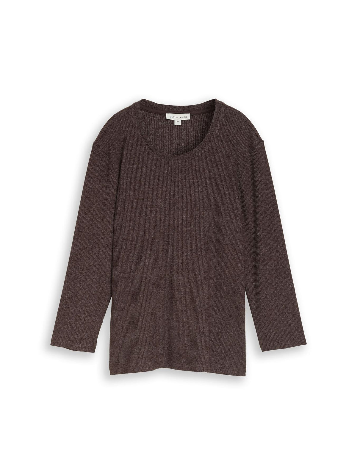 Oversize Langarmshirt mit Rippstruktur
