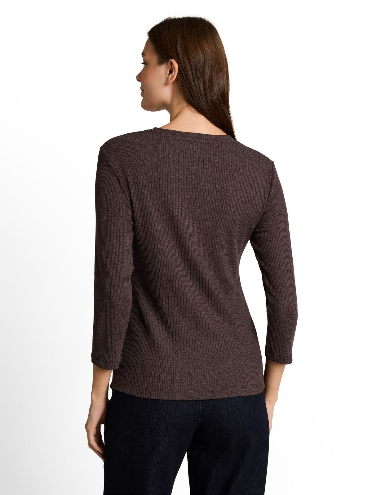 Oversize Langarmshirt mit Rippstruktur