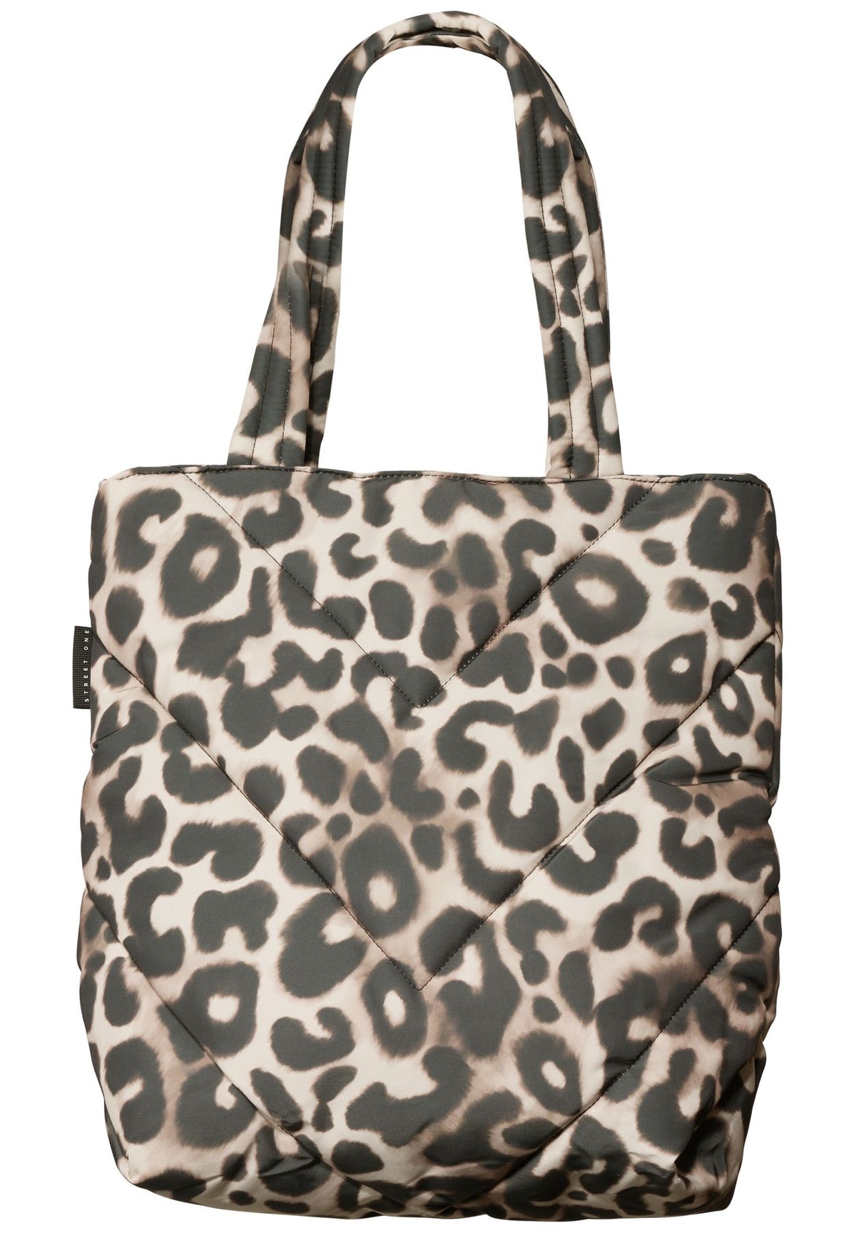 Gefütterter Shopper mit Leo-Muster