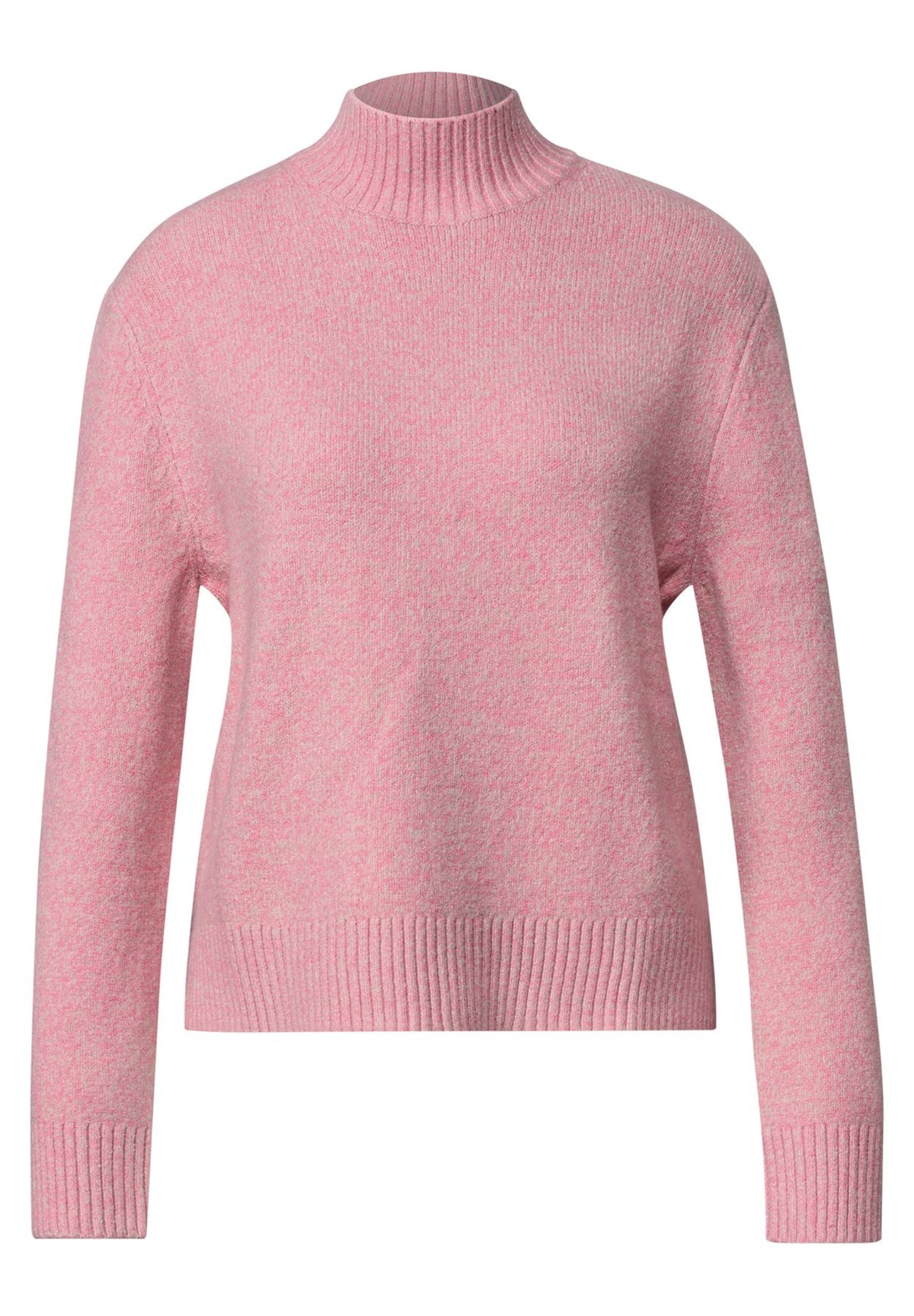 Mouliné Pullover mit Turtle Neck