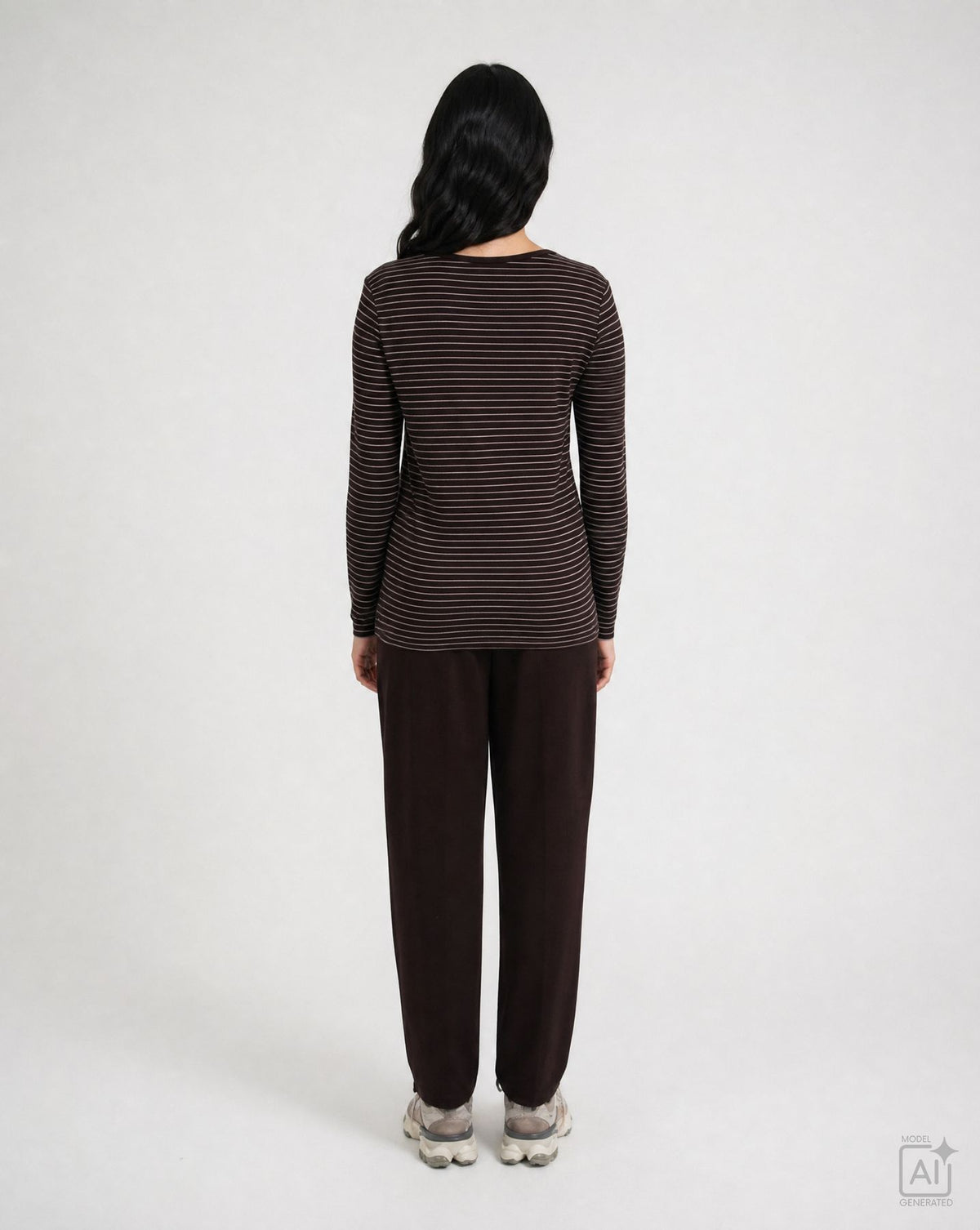 Fitted Lonsleeve Striped