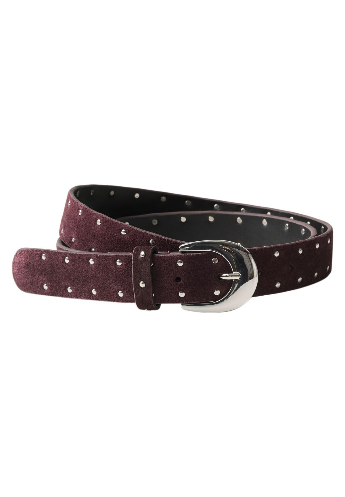 Velours Gürtel mit Nieten